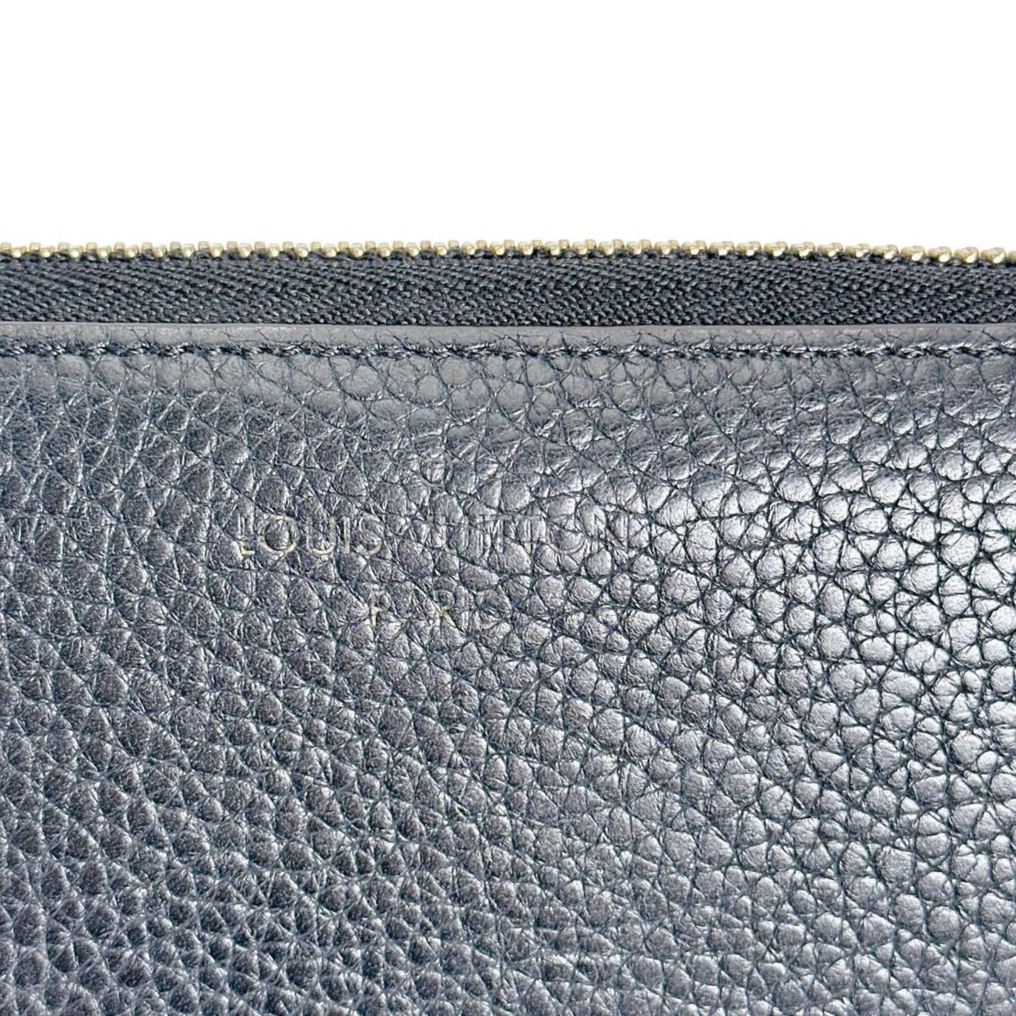 Louis Vuitton Louis Vuitton Comete Portefeuille Long Wallet in Taurillon Leather, M63102, Noir Size ONE SIZE - 9 Thumbnail