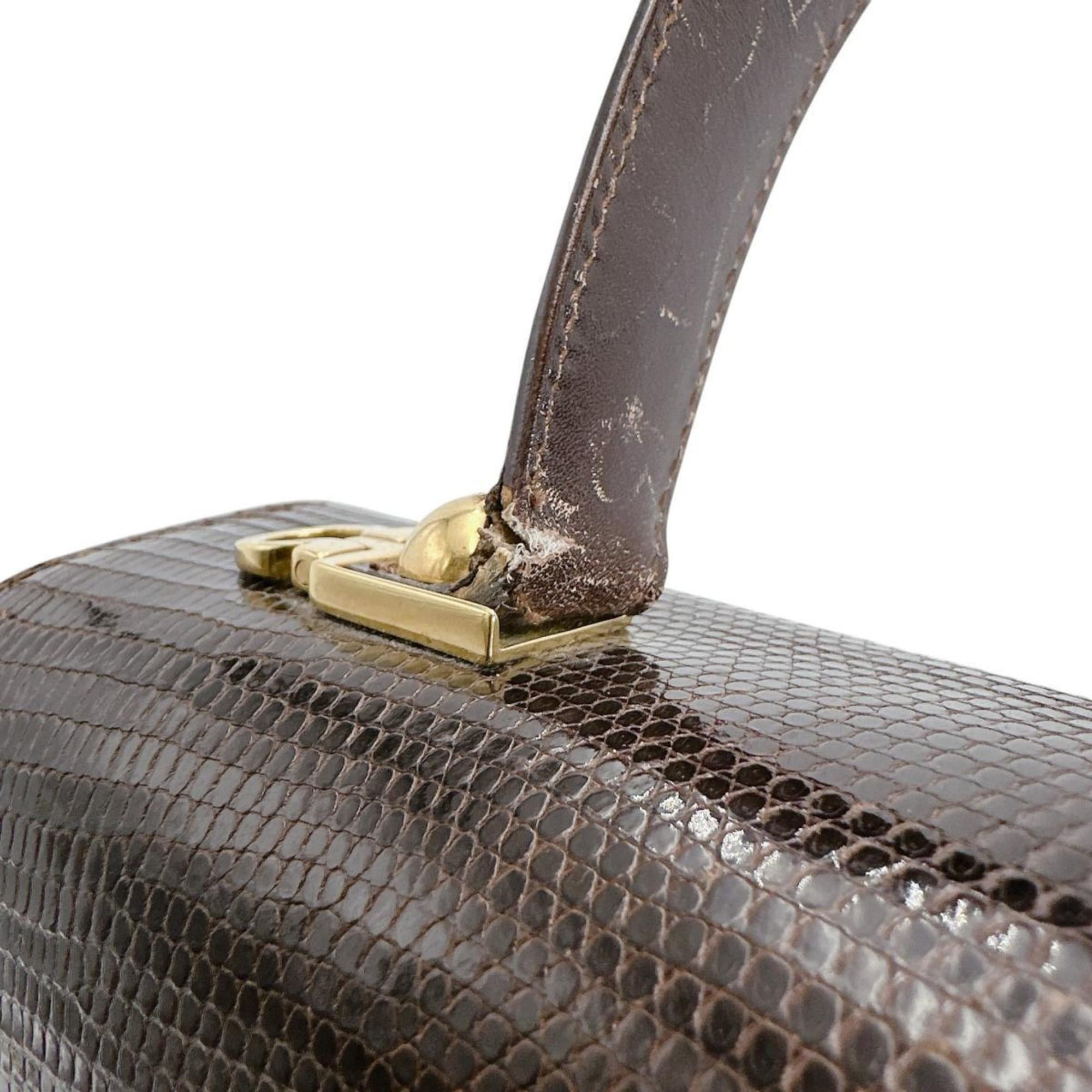 Salvatore Ferragamo Salvatore Ferragamo handbag in brown Gancini embossed leather Size ONE SIZE - 12 Thumbnail