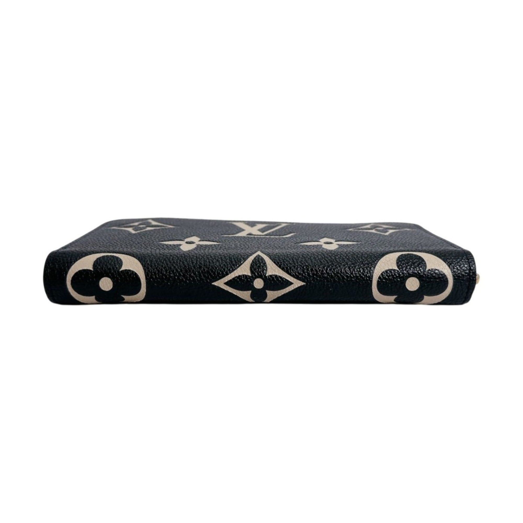 Louis Vuitton Louis Vuitton Zippy Wallet Monogram Empreinte M80481 Black/Beige Size ONE SIZE - 5 Thumbnail