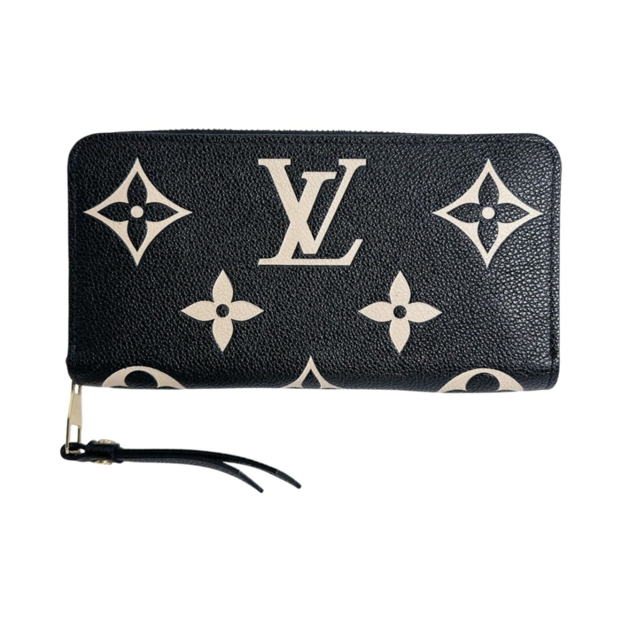 Louis Vuitton Louis Vuitton Zippy Wallet Monogram Empreinte M80481 Black/Beige Size ONE SIZE - 2 Thumbnail