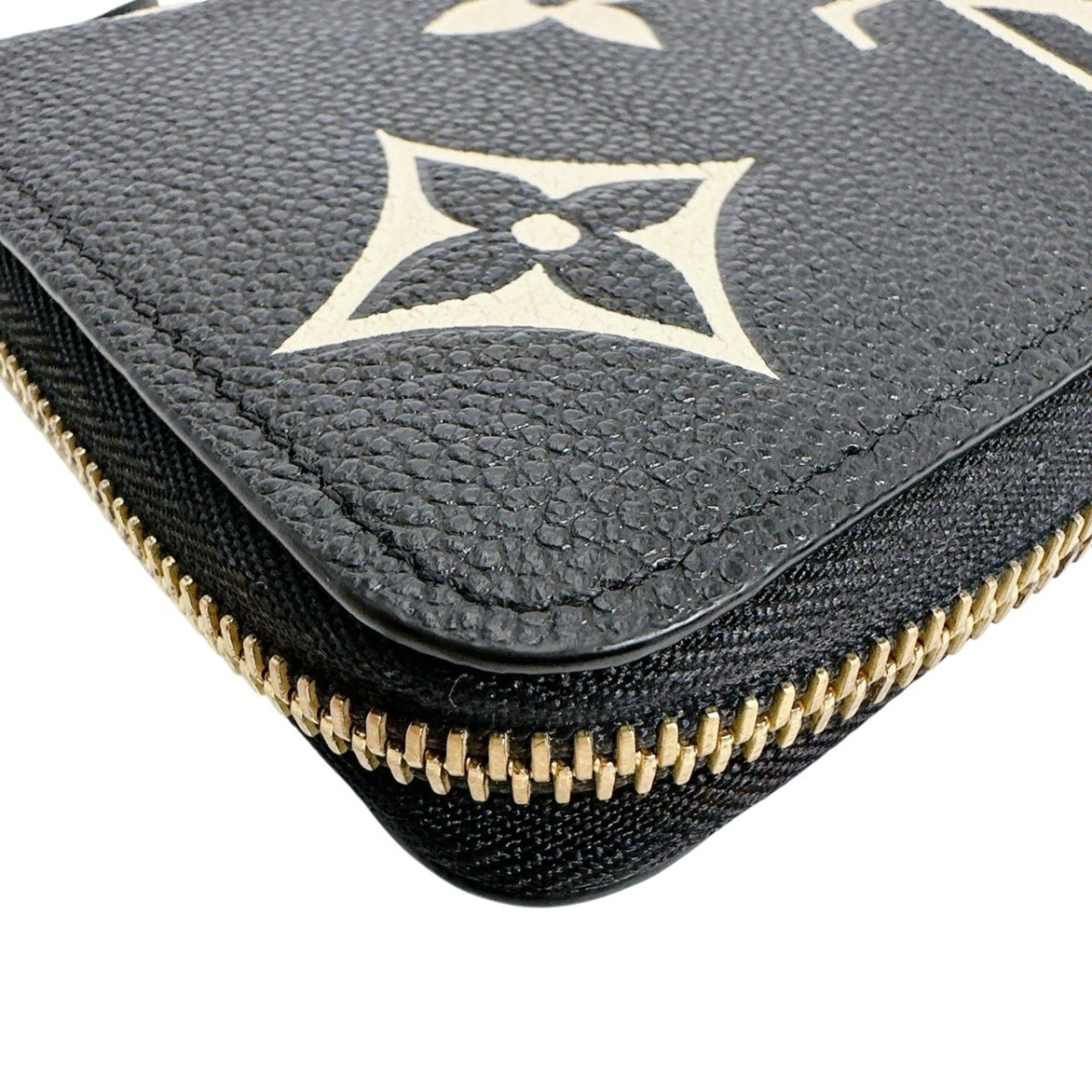 Louis Vuitton Louis Vuitton Zippy Wallet Monogram Empreinte M80481 Black/Beige Size ONE SIZE - 7 Thumbnail