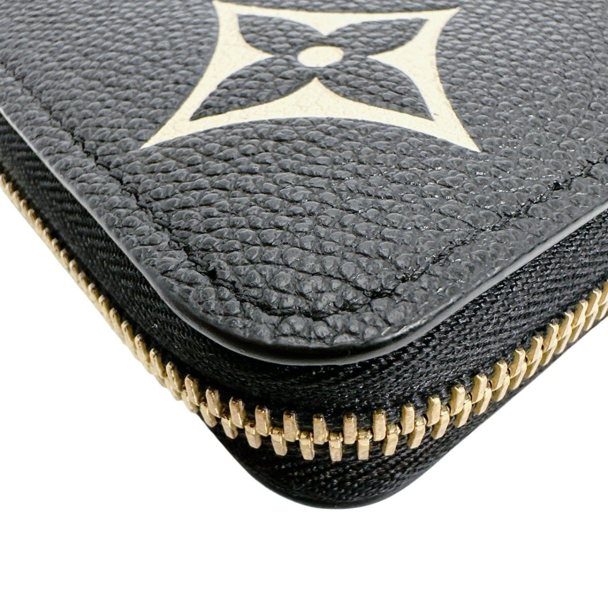 Louis Vuitton Louis Vuitton Zippy Wallet Monogram Empreinte M80481 Black/Beige Size ONE SIZE - 9 Thumbnail