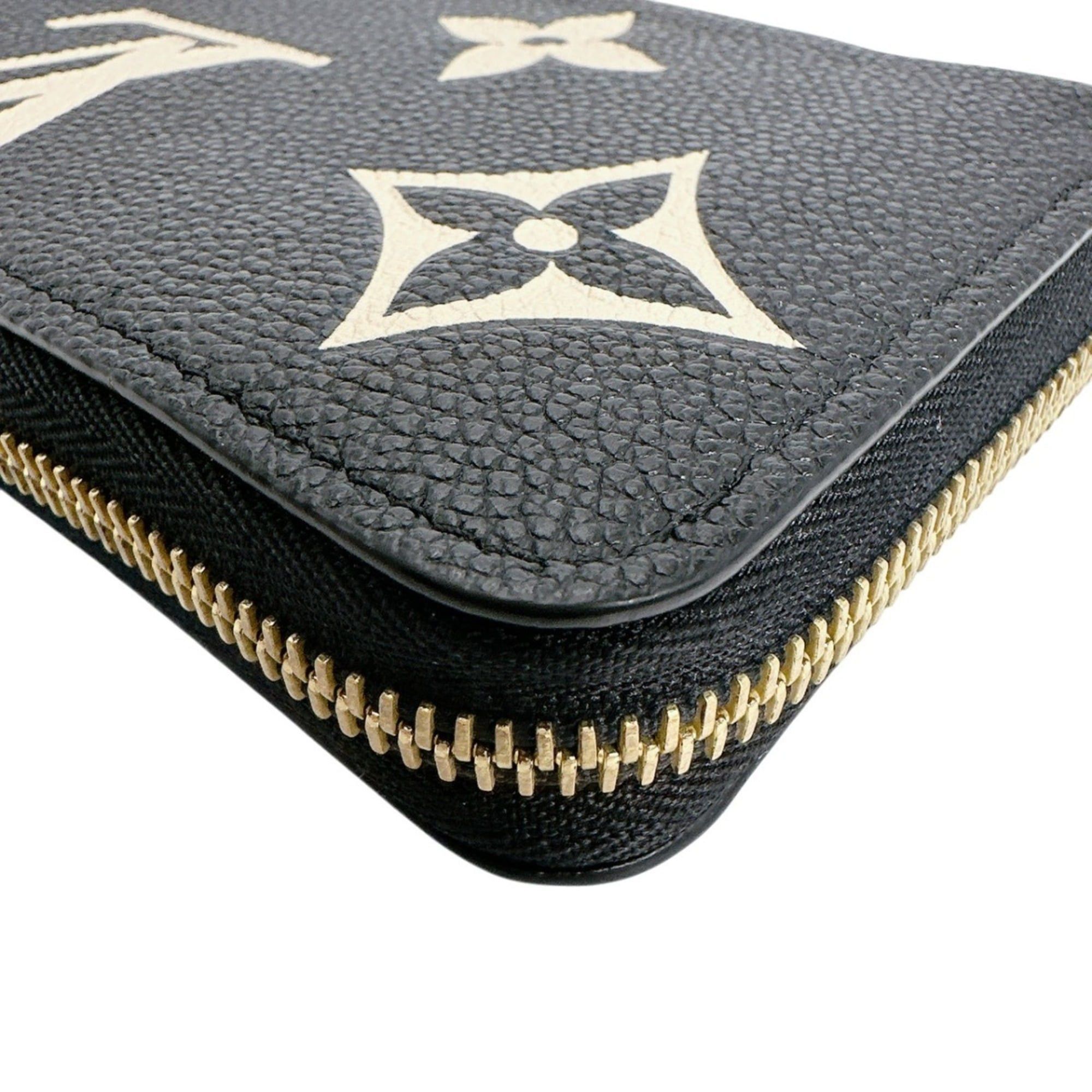Louis Vuitton Louis Vuitton Zippy Wallet Monogram Empreinte M80481 Black/Beige Size ONE SIZE - 8 Thumbnail