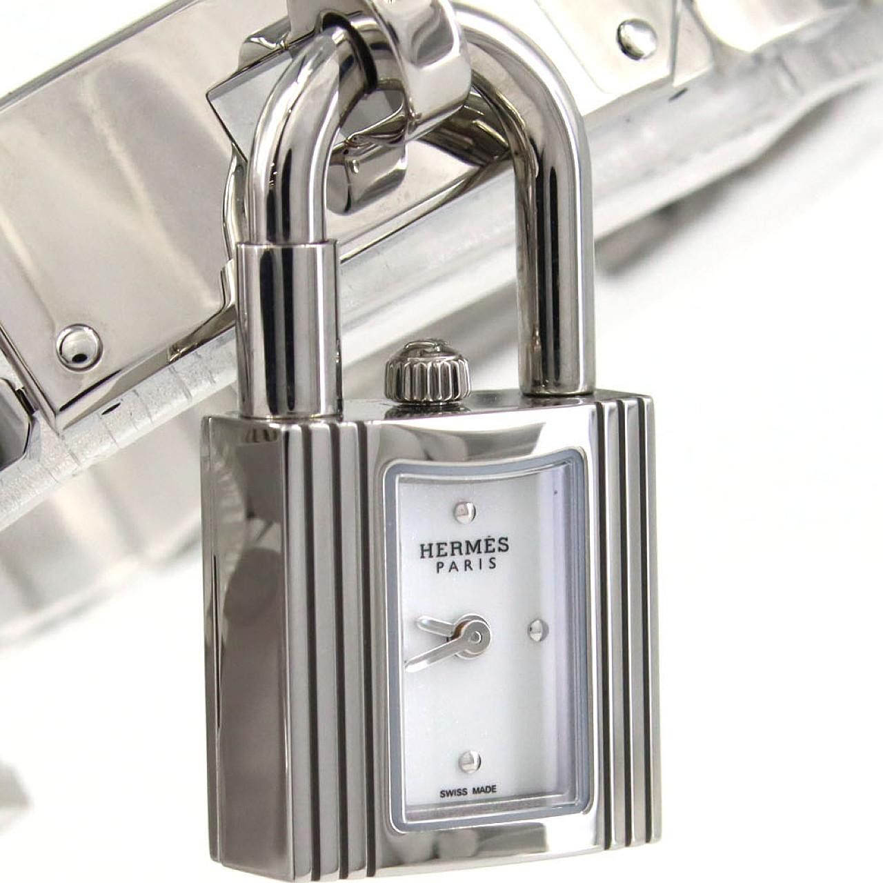 Hermes Hermes Hermès Kelly Stainless Steel Metal Quartz DUTY FREE for USA Size ONE SIZE - 6 Thumbnail