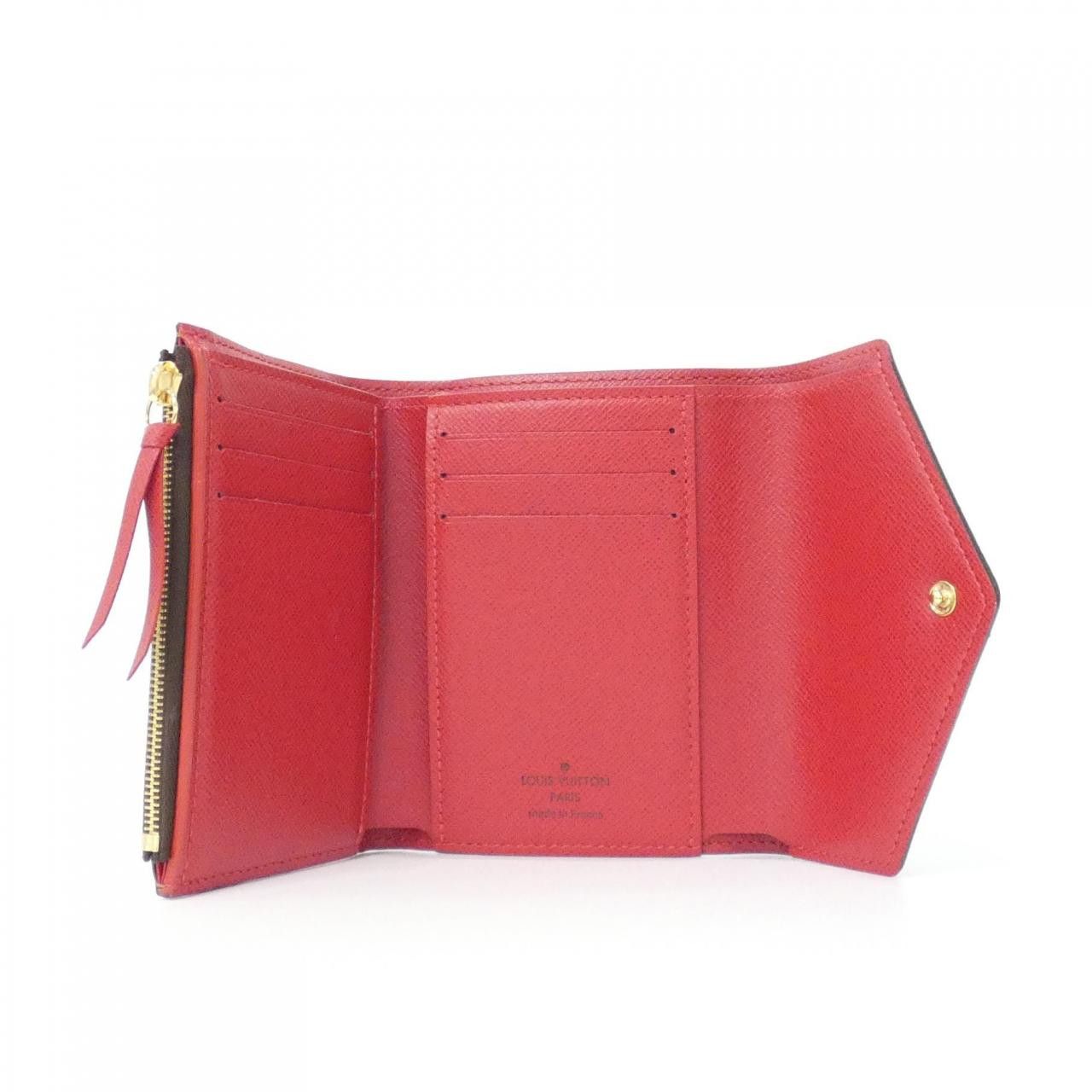 Louis Vuitton Louis Vuitton Louis Vuitton Portefeuille Victorine Damier Wallet Textile Short Wallet N41659 DUTY FREE for USA Size ONE SIZE - 5 Thumbnail