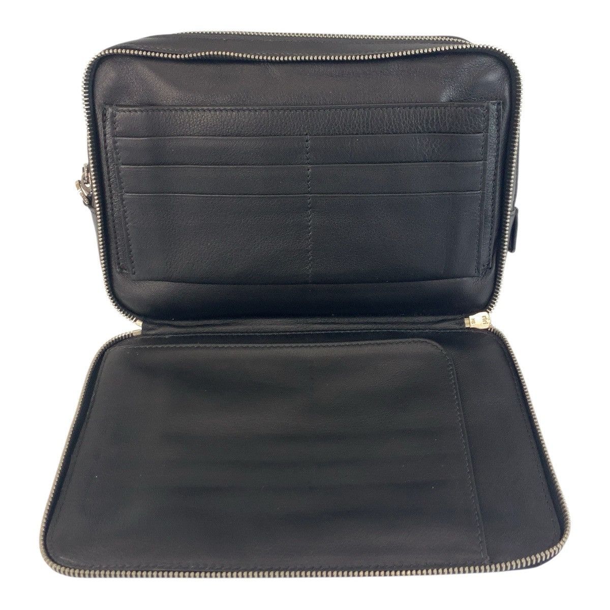 Prada Prada Prada Triangle Logo Leather Clutch Bag Leather Clutch Bag DUTY FREE for USA Size ONE SIZE - 9 Thumbnail