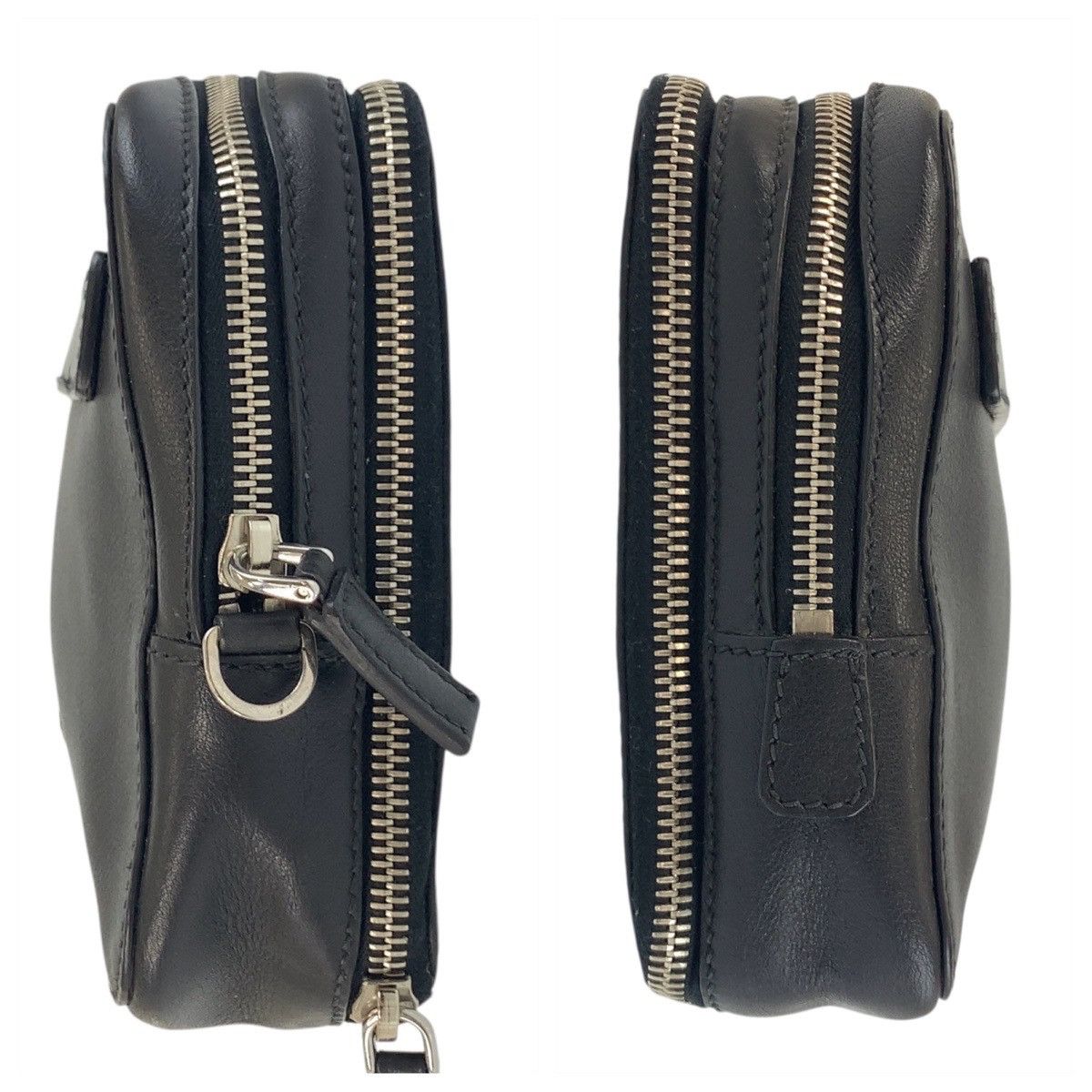 Prada Prada Prada Triangle Logo Leather Clutch Bag Leather Clutch Bag DUTY FREE for USA Size ONE SIZE - 7 Thumbnail