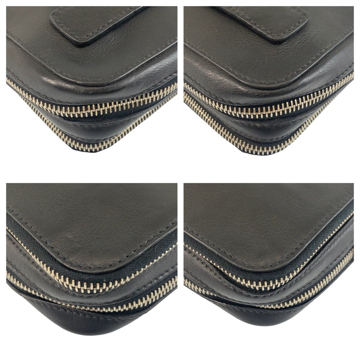 Prada Prada Prada Triangle Logo Leather Clutch Bag Leather Clutch Bag DUTY FREE for USA Size ONE SIZE - 4 Thumbnail