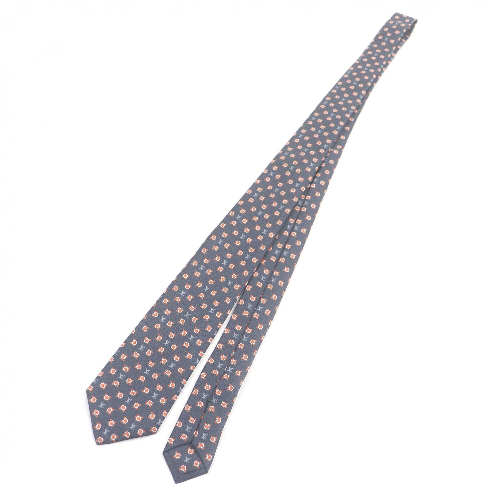 Louis Vuitton Louis Vuitton Louis Vuitton Cravate Monogram Club Silk Tie Textile Necktie M94827 DUTY FREE for USA Size ONE SIZE - 3 Thumbnail
