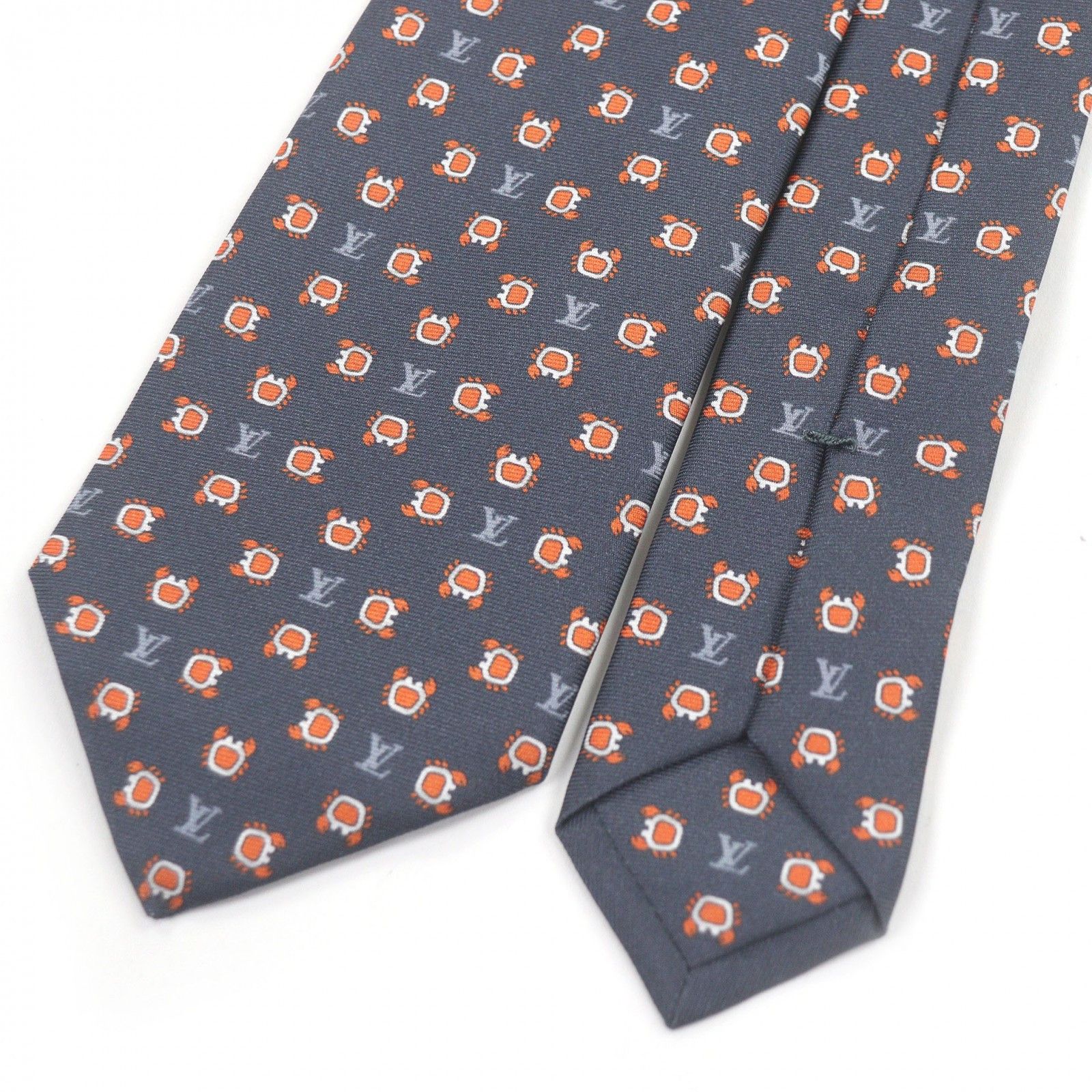 Louis Vuitton Louis Vuitton Louis Vuitton Cravate Monogram Club Silk Tie Textile Necktie M94827 DUTY FREE for USA Size ONE SIZE - 4 Thumbnail
