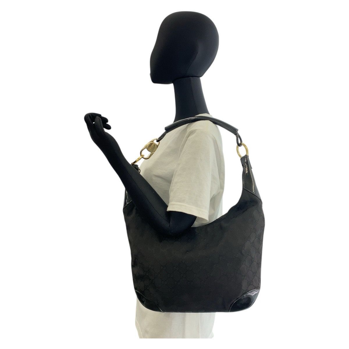 Gucci Gucci Gucci GG Canvas Leather Shoulder Bag Textile Shoulder Bag 0014157 DUTY FREE for USA Size ONE SIZE - 7 Thumbnail