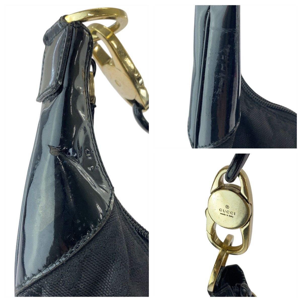 Gucci Gucci Gucci GG Canvas Leather Shoulder Bag Textile Shoulder Bag 0014157 DUTY FREE for USA Size ONE SIZE - 6 Thumbnail
