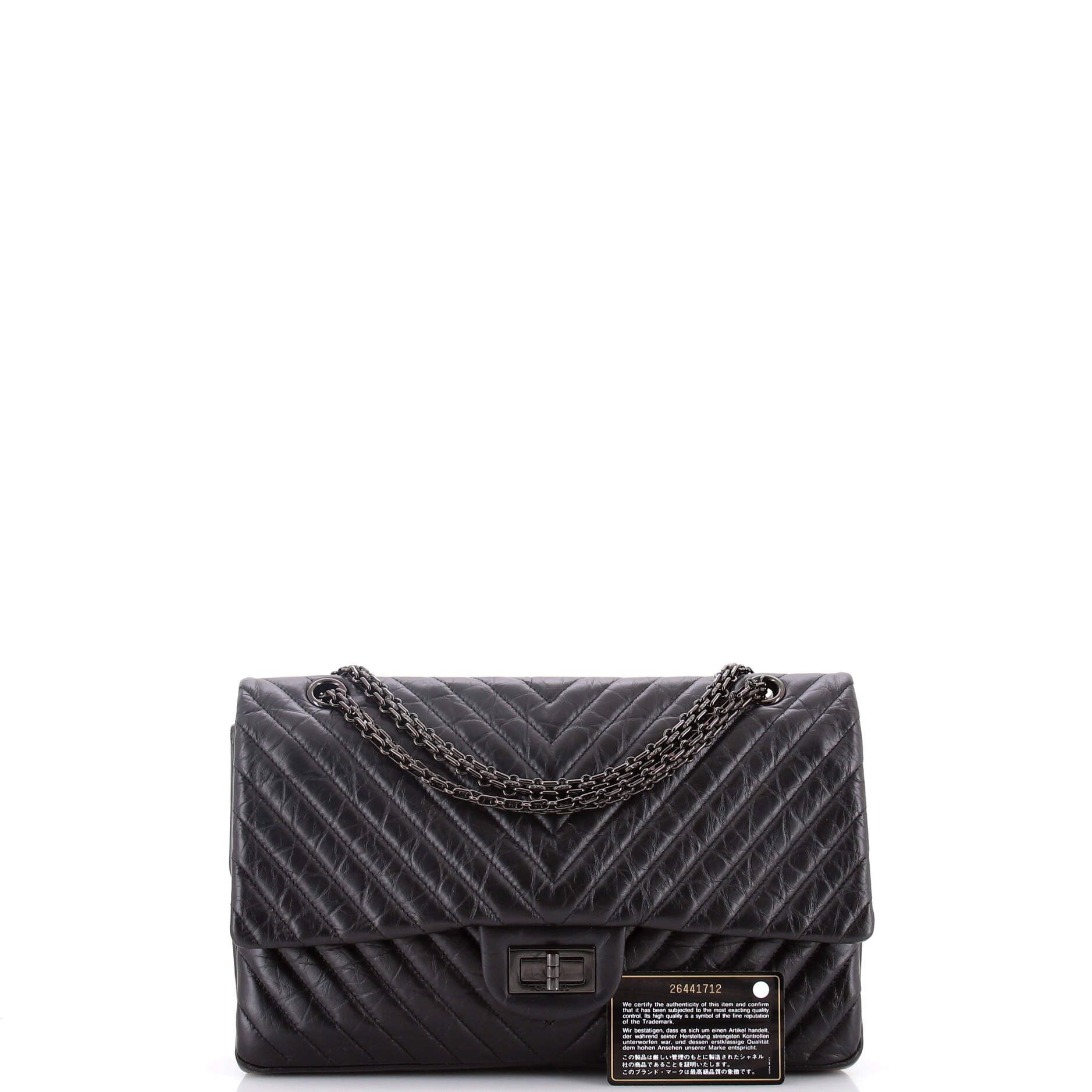 Chanel So Black Reissue 2.55 Flap Bag Size ONE SIZE - 2 Thumbnail