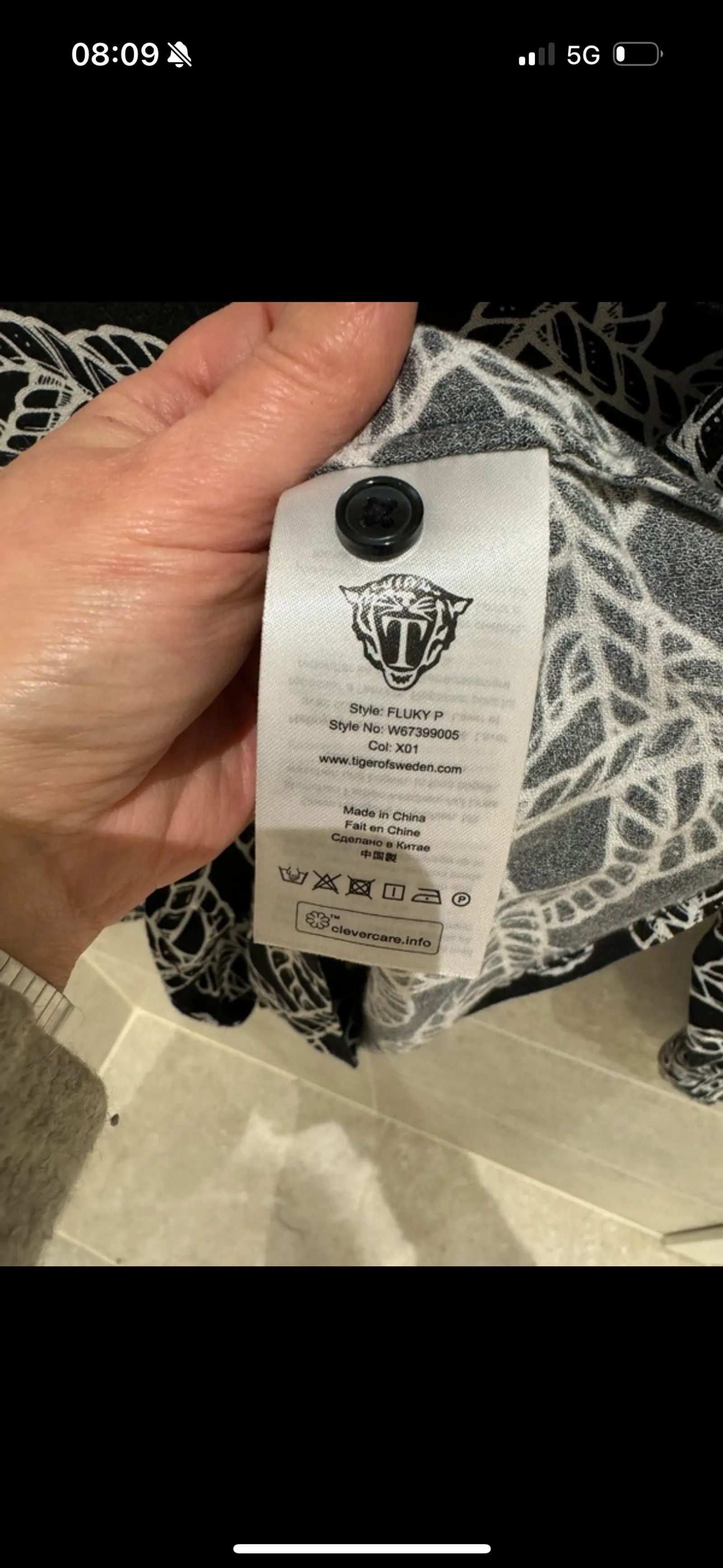 Tiger of Sweden Tiger of Sweden Fluky P Shirt Size XS / US 0-2 / IT 36-38 - 3 Thumbnail