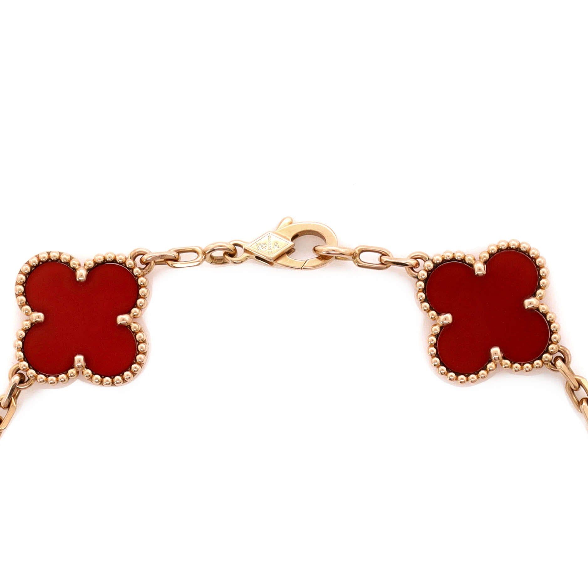 Van Cleef & Arpels Vintage Alhambra 5 Motifs Bracelet Size ONE SIZE - 3 Thumbnail