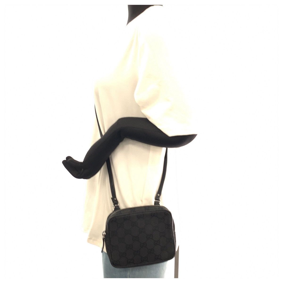 Gucci Gucci Gucci GG Canvas Leather Shoulder Bag Textile Shoulder Bag 120975 DUTY FREE for USA Size ONE SIZE - 7 Thumbnail