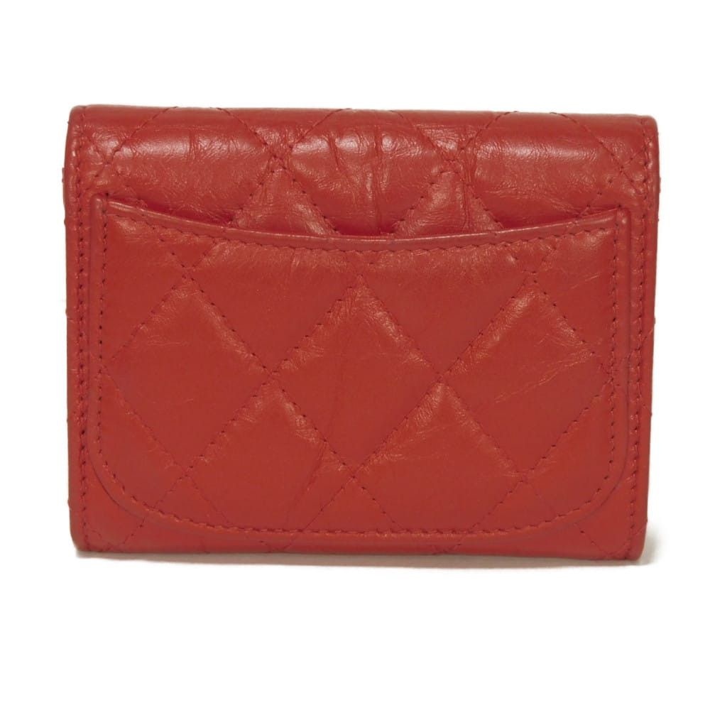 Chanel Chanel CHANEL 2.55 Calfskin Compact Wallet Leather Short Wallet A80234 DUTY FREE for USA Size ONE SIZE - 3 Thumbnail