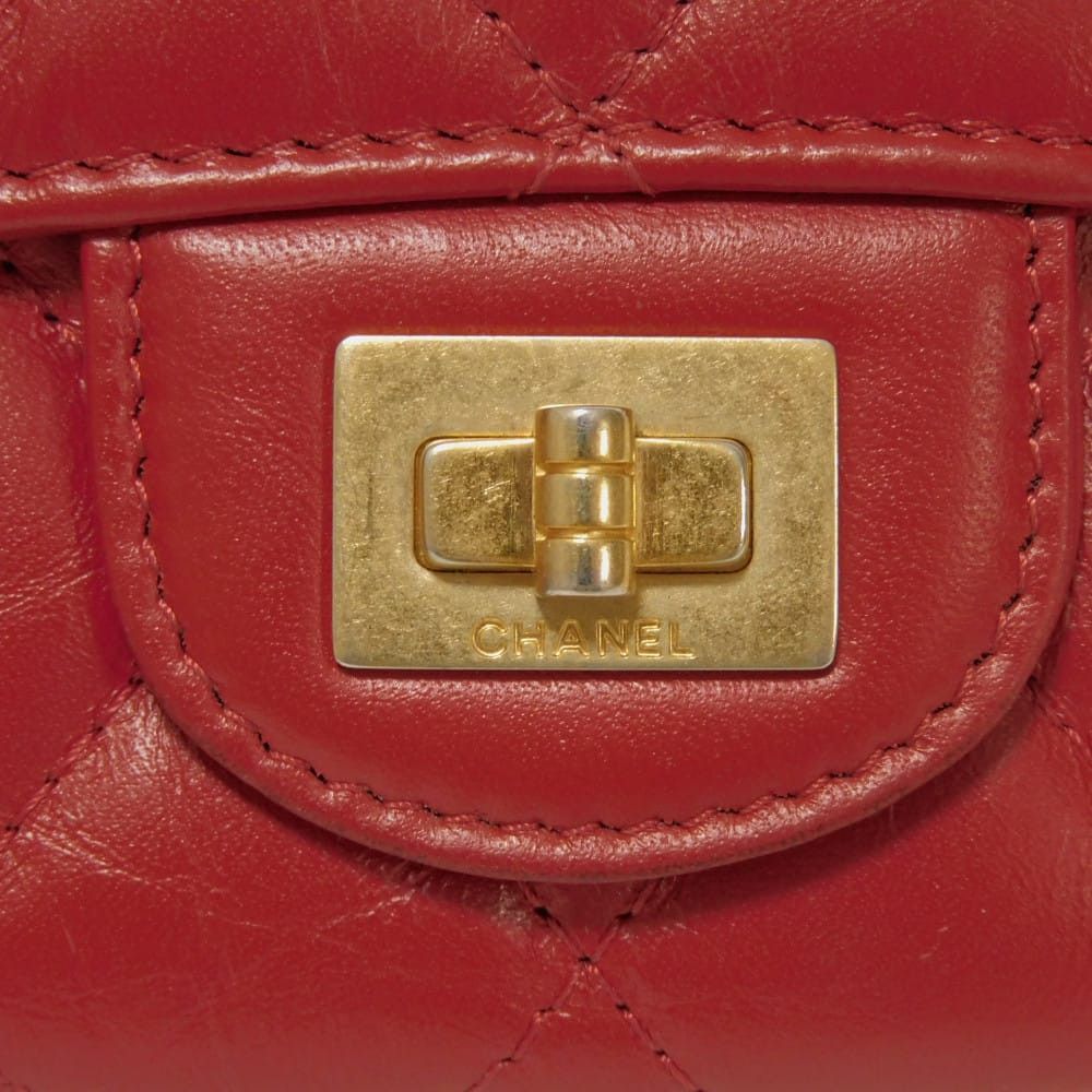 Chanel Chanel CHANEL 2.55 Calfskin Compact Wallet Leather Short Wallet A80234 DUTY FREE for USA Size ONE SIZE - 12 Thumbnail