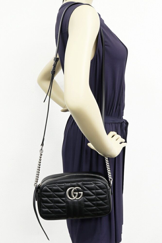Gucci Gucci Gucci GG Marmont Calf Chain Shoulder Bag Leather Shoulder Bag 447632 UM8BN 1000 DUTY FREE for USA Size ONE SIZE - 2 Thumbnail