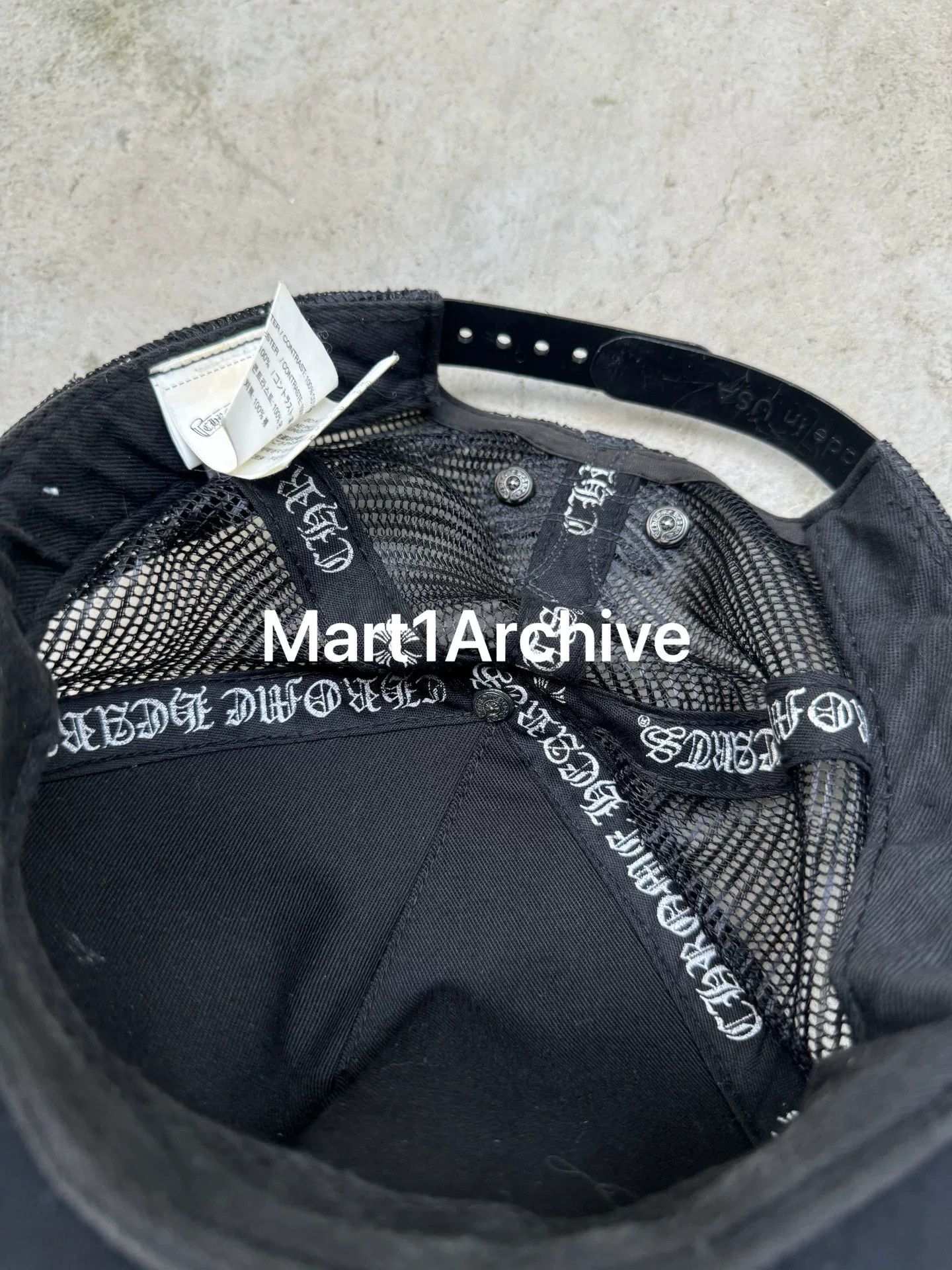 Chrome Hearts Chrome Hearts Cross Print Leather Baseball Cap Size ONE SIZE - 6 Thumbnail