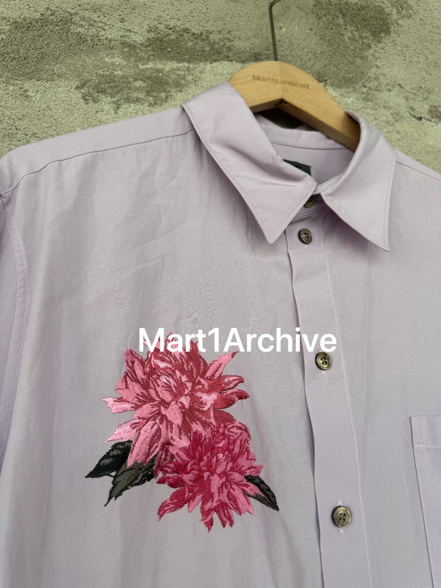 Yohji Yamamoto Yohji Yamamoto S'yte Floral Embroidered Shirt Size L / US 10 / IT 46 - 3 Thumbnail