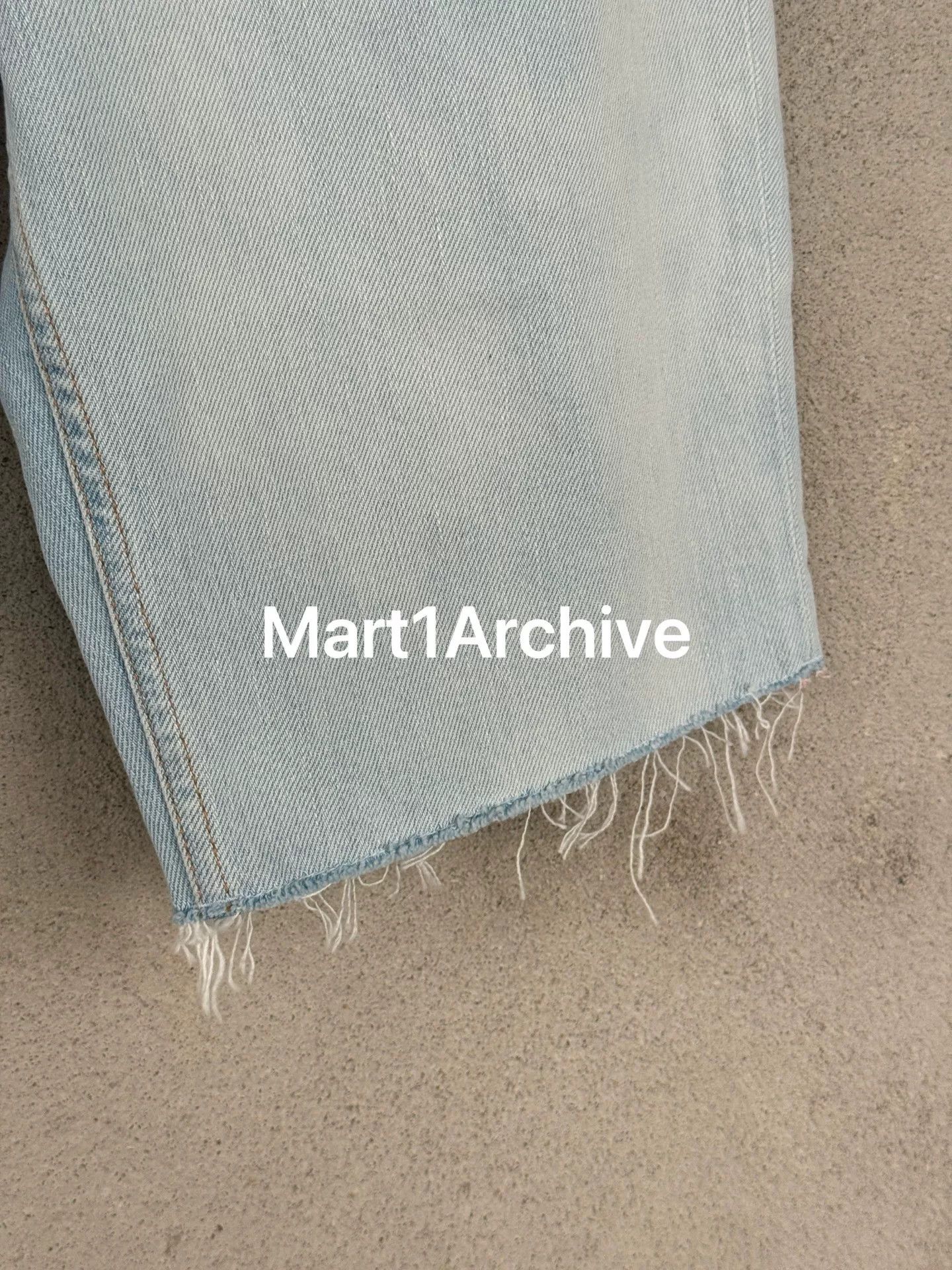 Acne Studios Acne Studios Ice Blue Frayed Denim Shorts Size 27" / US 4 / IT 40 - 5 Thumbnail
