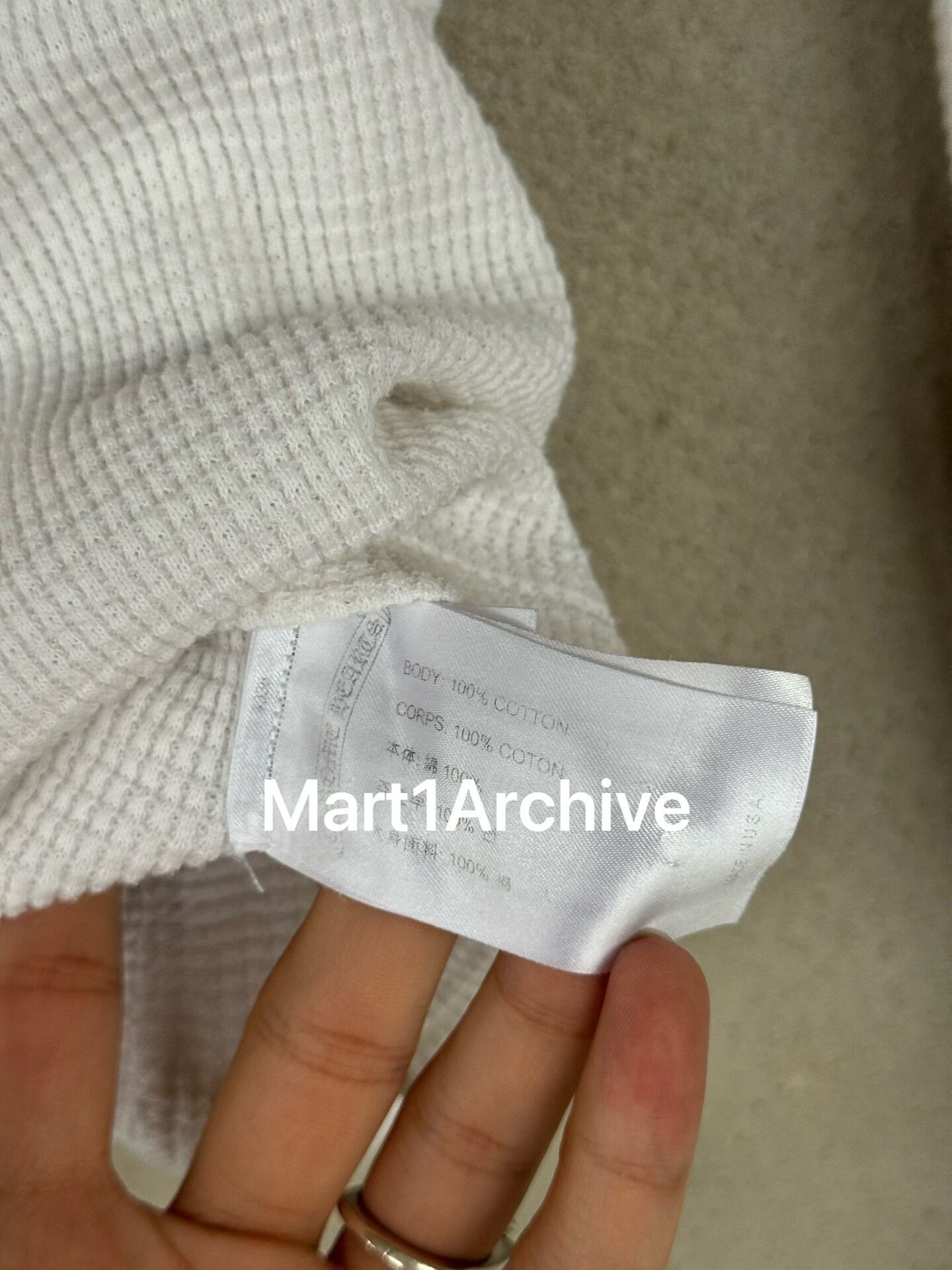 Chrome Hearts Chrome Hearts MattyBoy Waffle Long Sleeve Size US M / EU 48-50 / 2 - 8 Thumbnail