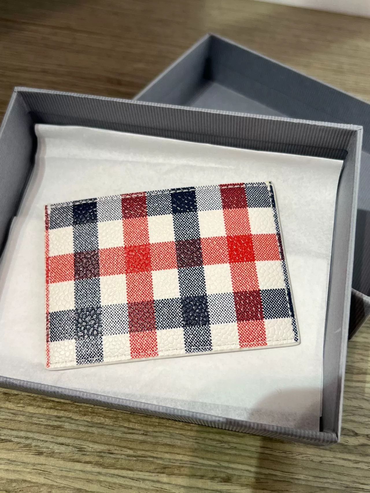 Thom Browne Thom Browne Check Stripe Small Wallet Size ONE SIZE - 5 Thumbnail