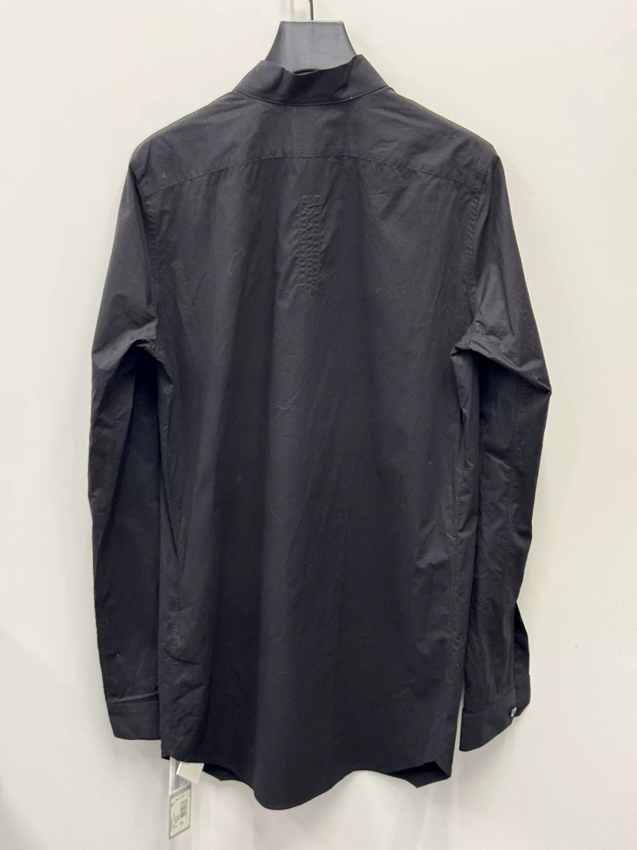 Rick Owens Rick Owens Men's Black V-Neck Long Shirt Size US S / EU 44-46 / 1 - 2 Thumbnail