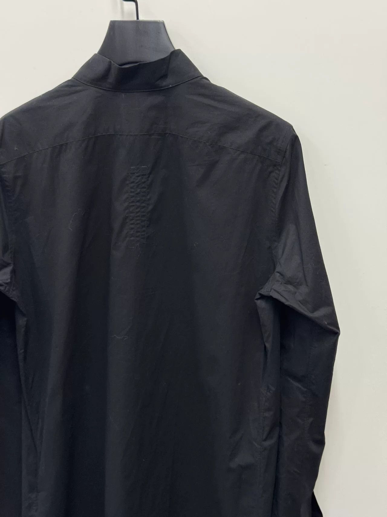 Rick Owens Rick Owens Men's Black V-Neck Long Shirt Size US S / EU 44-46 / 1 - 4 Thumbnail