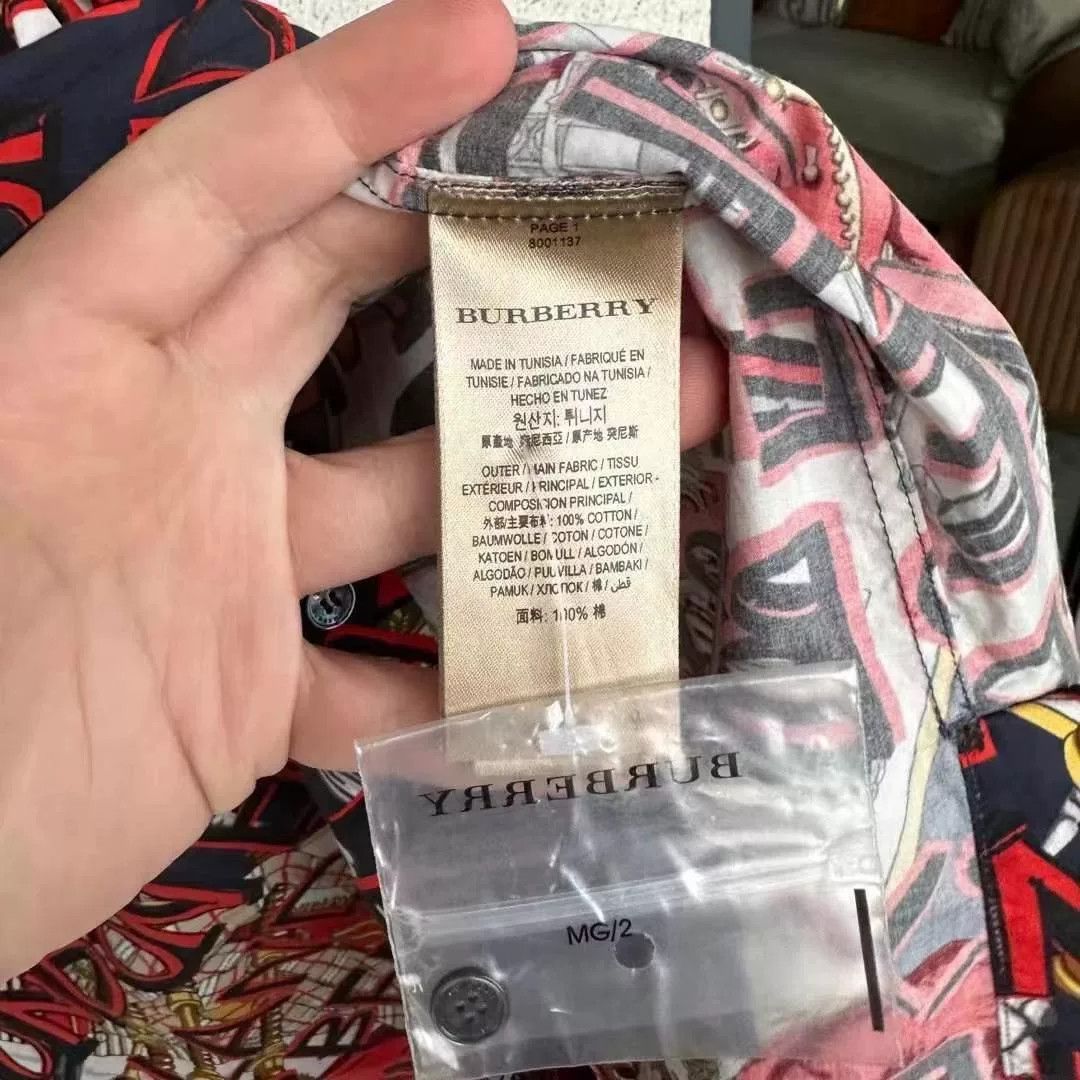 Burberry Burberry Graffiti Shirt Size US XL / EU 56 / 4 - 4 Thumbnail