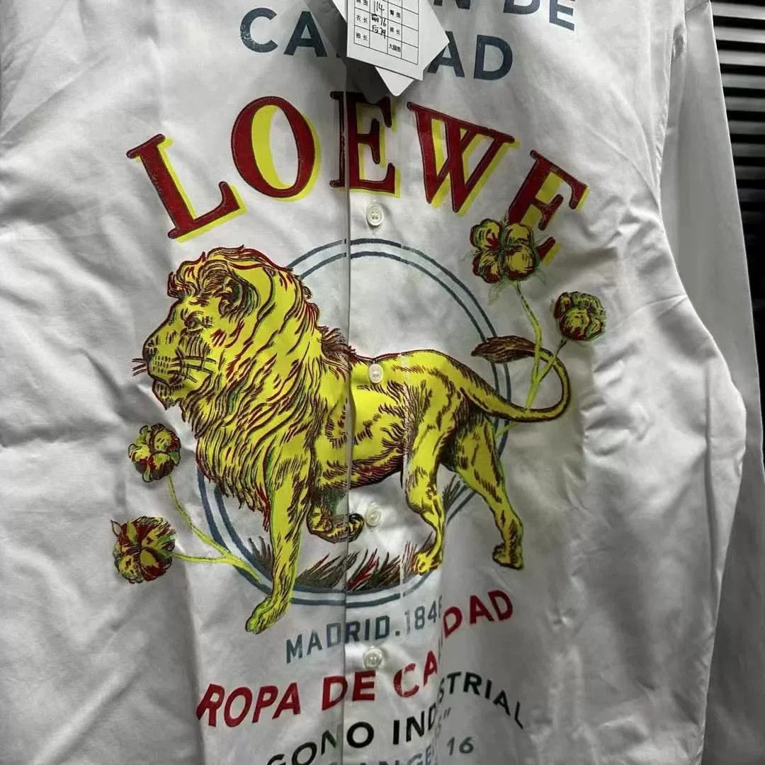 Loewe Loewe Lion Logo Shirt Size 40 Size US XXS / EU 40 - 2 Thumbnail
