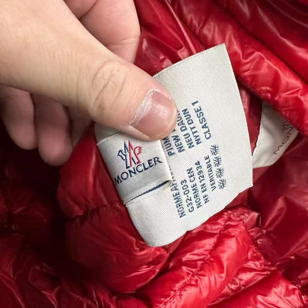 Moncler Red Moncler Logo Double Pocket Down Jacket Size M / US 6-8 / IT 42-44 - 2 Thumbnail