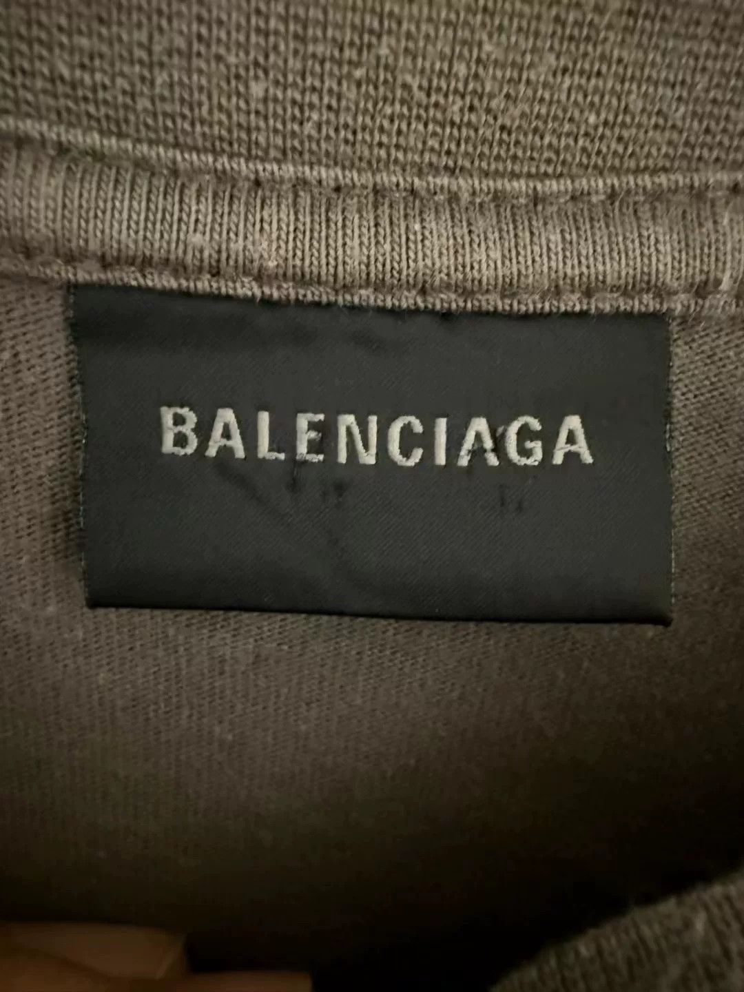 Balenciaga Balenciaga Khaki Embroidered Logo Short Sleeve Size US XL / EU 56 / 4 - 3 Thumbnail