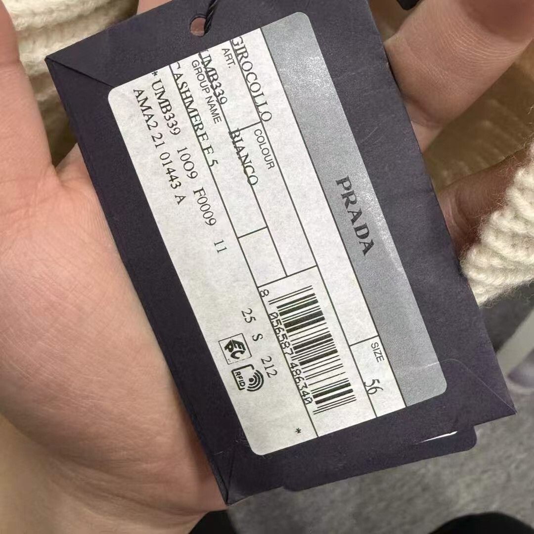 Prada Prada Slogan Cashmere Sweater Size US XL / EU 56 / 4 - 5 Thumbnail