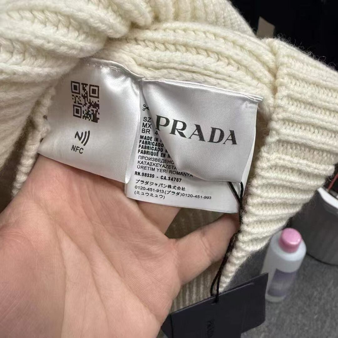 Prada Prada Slogan Cashmere Sweater Size US XL / EU 56 / 4 - 4 Thumbnail
