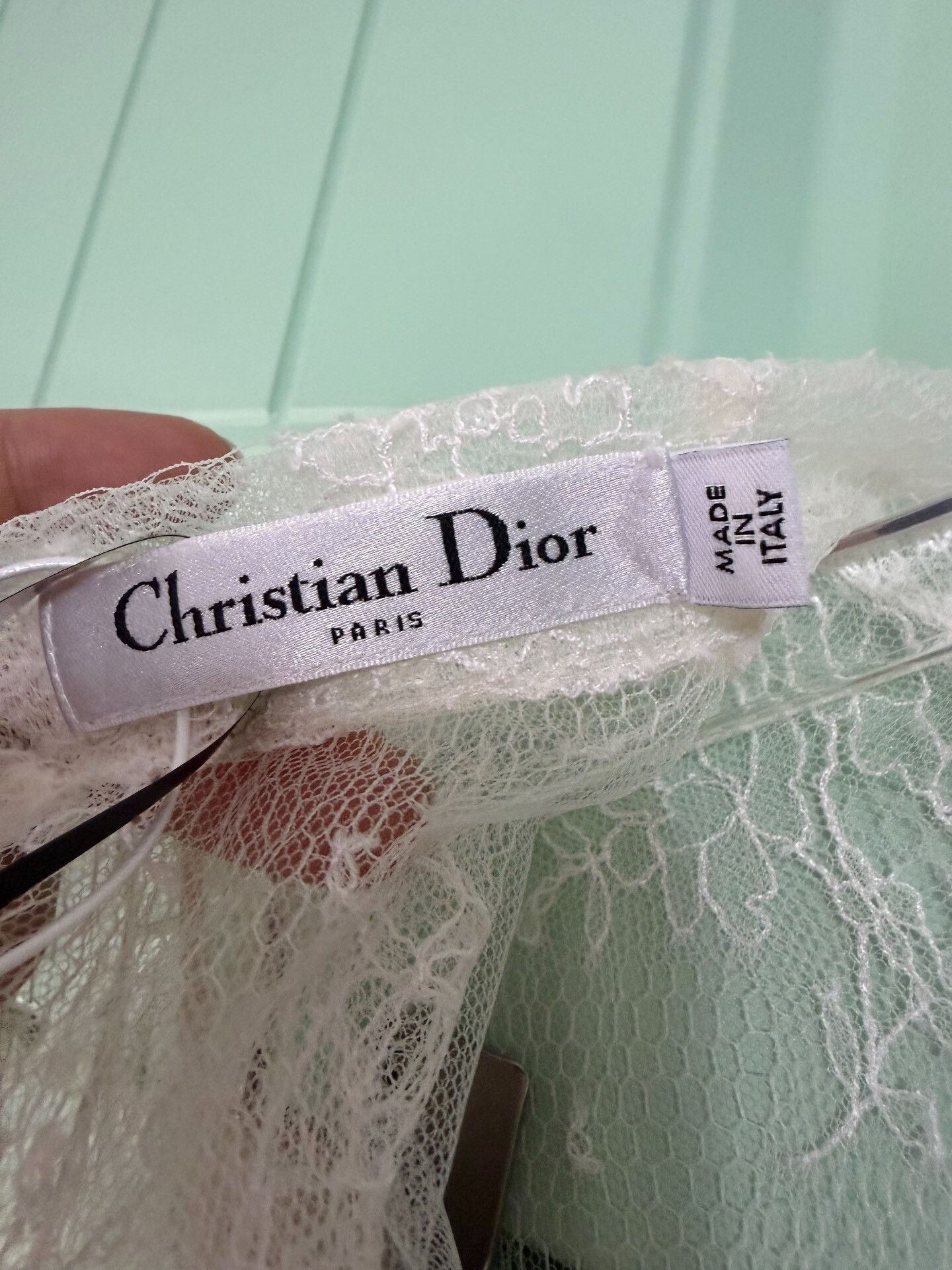 Dior Dior White Lace Shirt Size S / US 4 / IT 40 - 3 Thumbnail