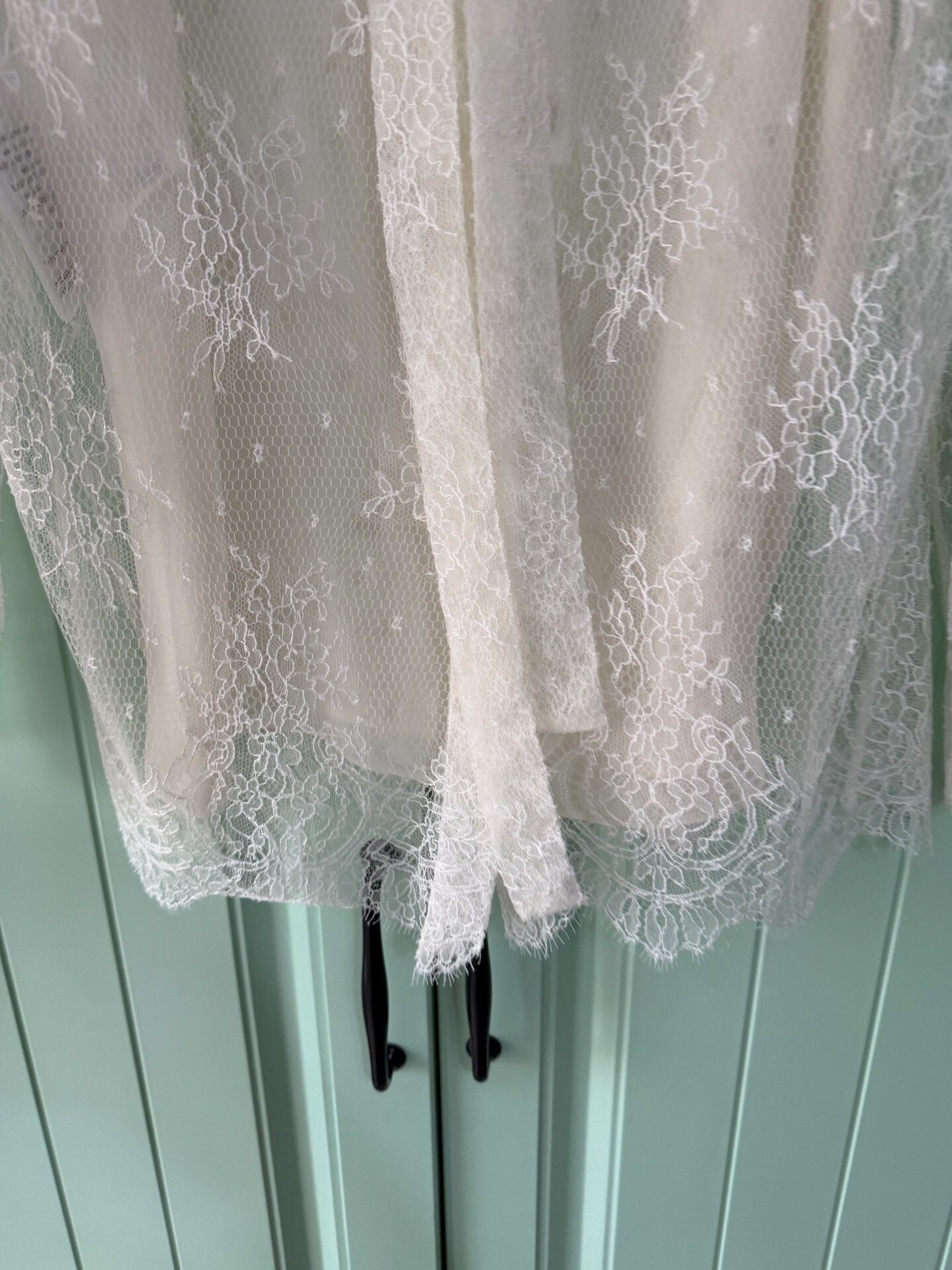 Dior Dior White Lace Shirt Size S / US 4 / IT 40 - 6 Thumbnail