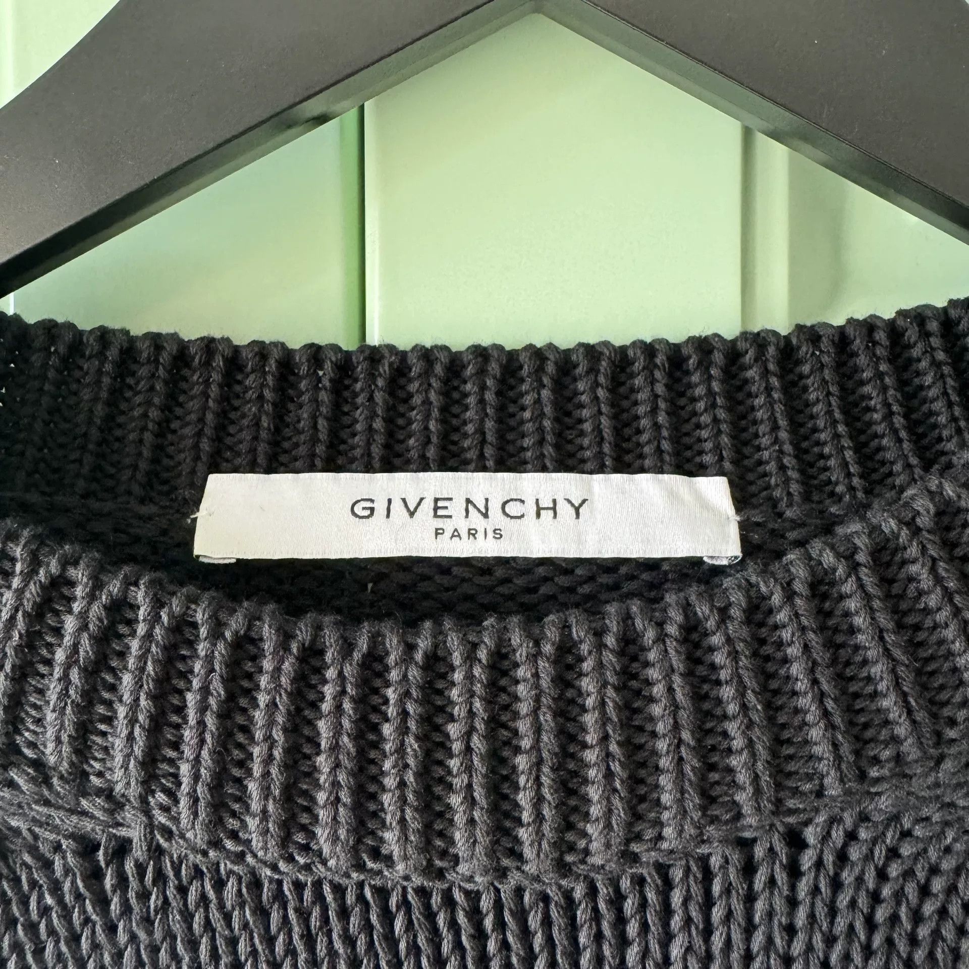 Givenchy Givenchy Black Four-Grid Logo Sweater Size US M / EU 48-50 / 2 - 3 Thumbnail