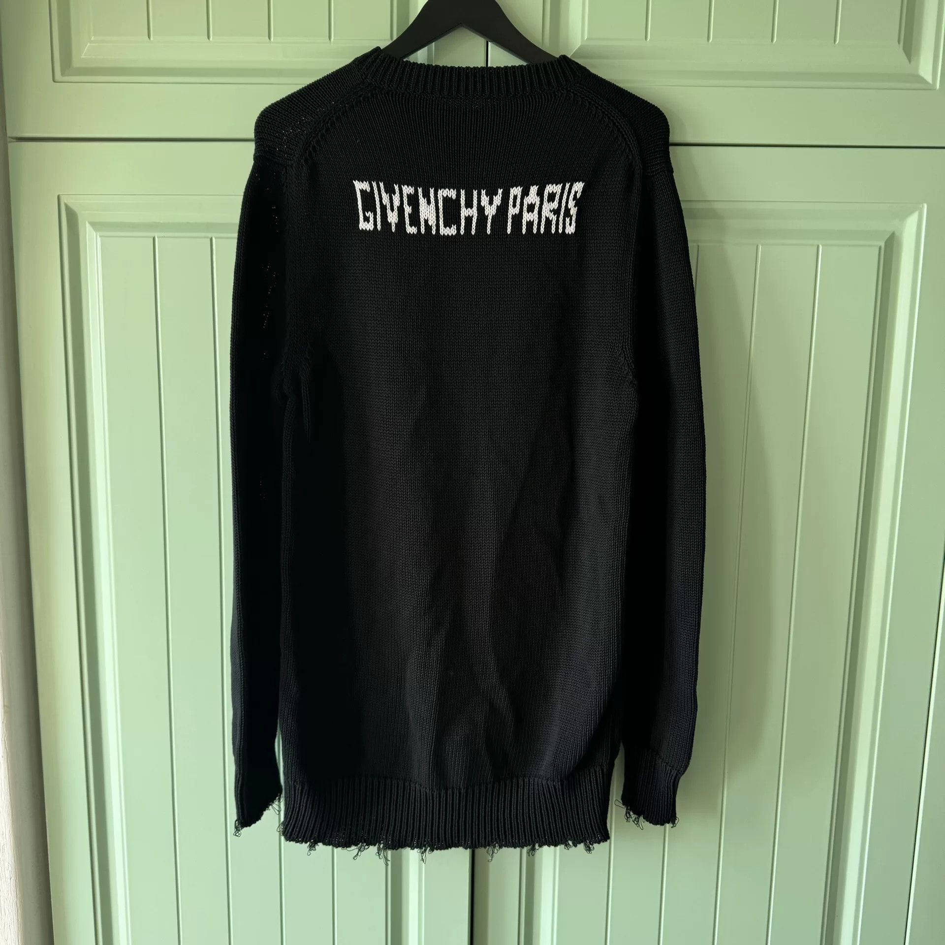 Givenchy Givenchy Black Four-Grid Logo Sweater Size US M / EU 48-50 / 2 - 2 Thumbnail