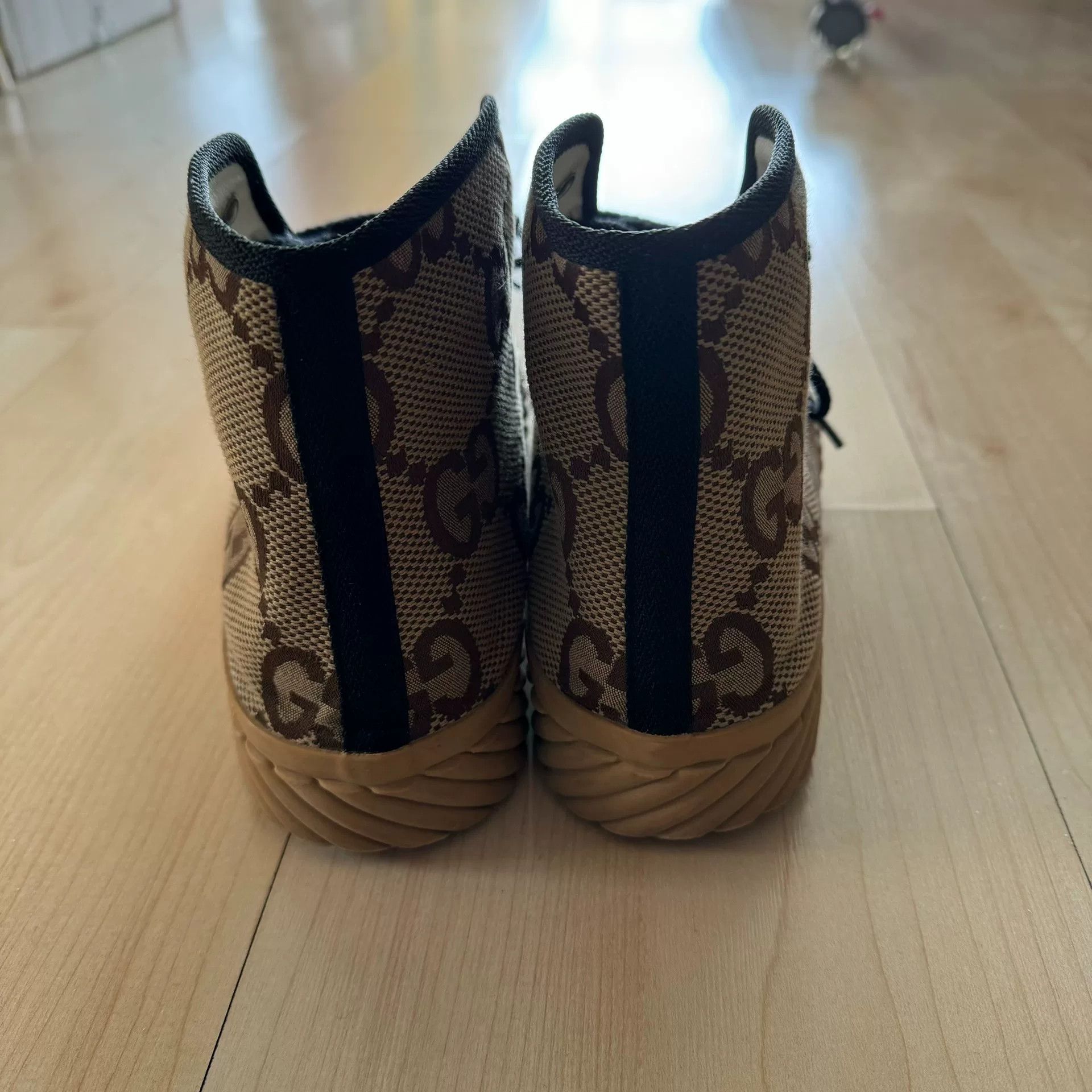 Gucci Gucci Monogram Print High-Top Canvas Shoes Size US 10 / EU 43 - 3 Thumbnail