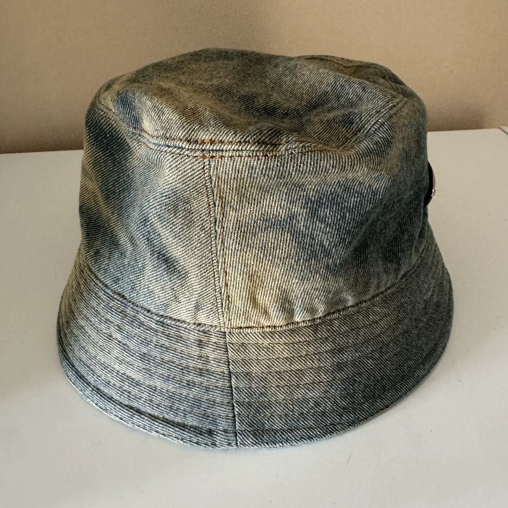 Prada Prada Denim Bucket Hat L Size ONE SIZE - 4 Thumbnail