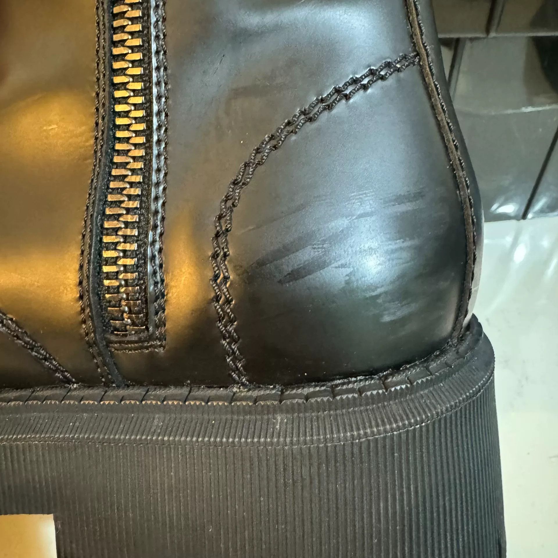 Balenciaga Balenciaga Tractor Lace-Up Leather Boots Size US 10 / EU 43 - 6 Thumbnail