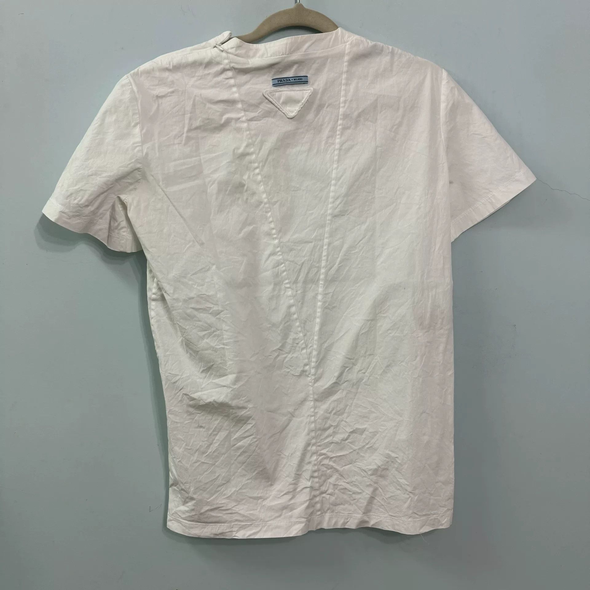 Prada Prada White Patchwork T-Shirt 38 Size S / US 4 / IT 40 - 2 Thumbnail