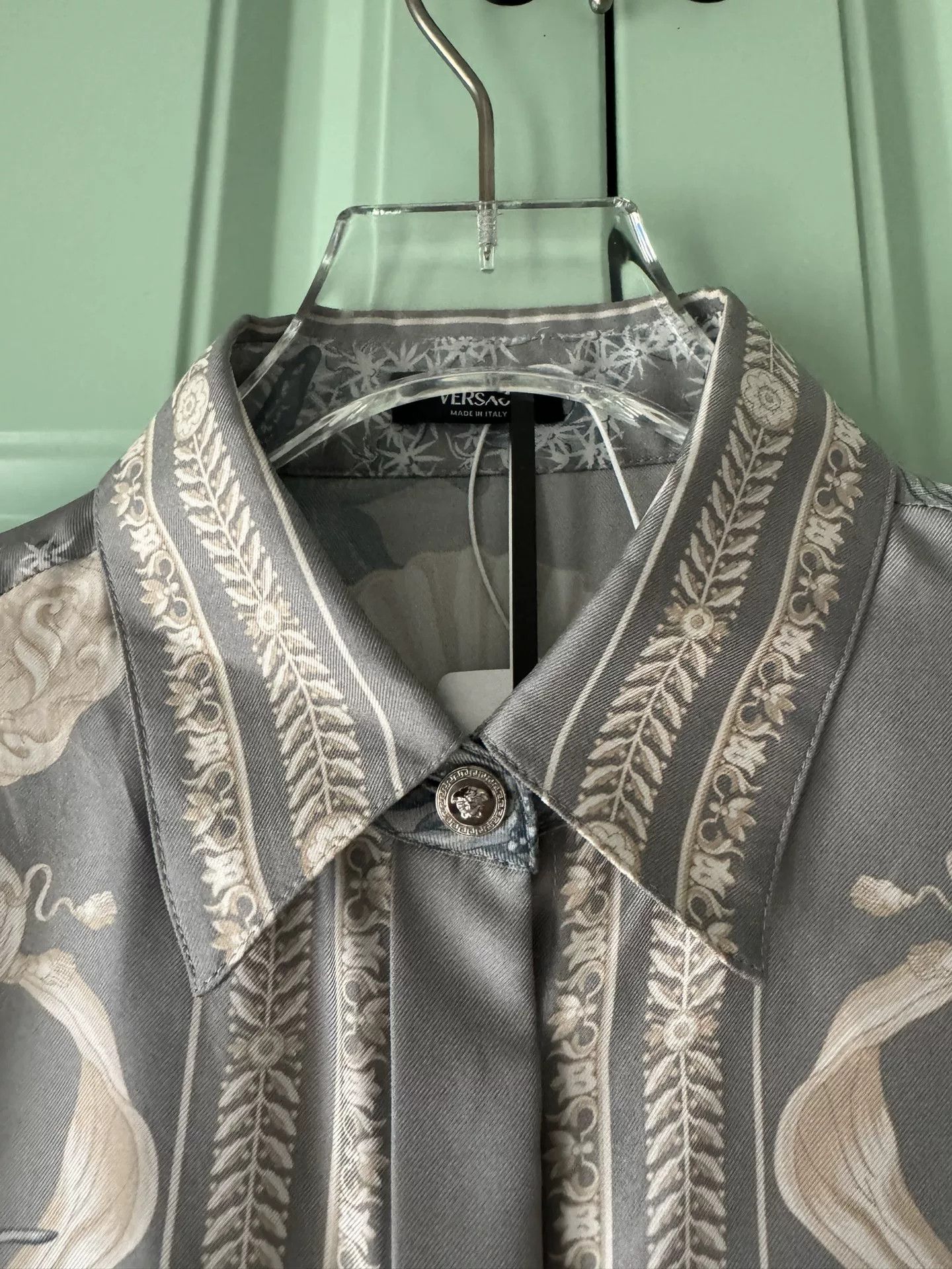 Versace Versace Starfish Shell Print Silk Shirt Size XS / US 0-2 / IT 36-38 - 8 Thumbnail