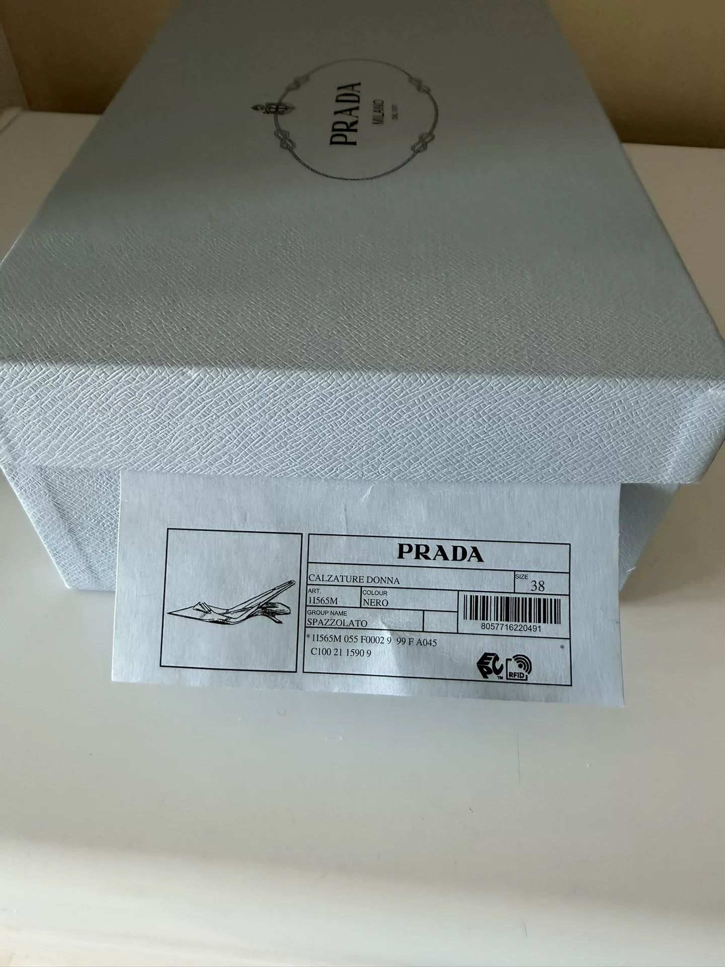 Prada Prada Triangle Logo Black Kitten Heel Sandals Size US 7 / IT 37 - 8 Thumbnail