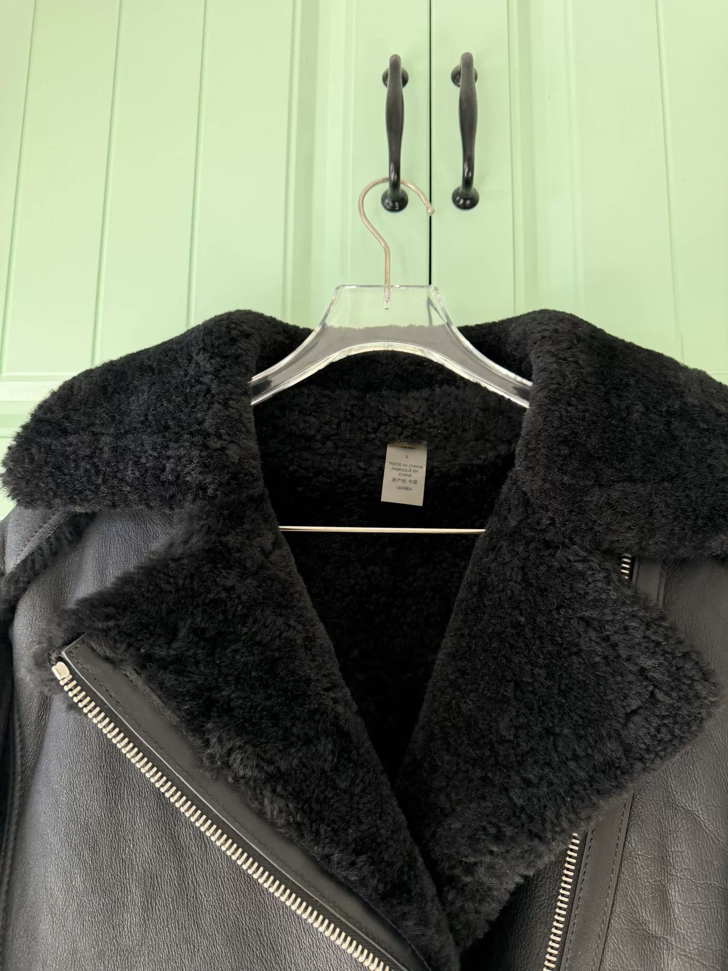 Coach COACH Black Shearling Pilot Jacket Size S / US 4 / IT 40 - 8 Thumbnail