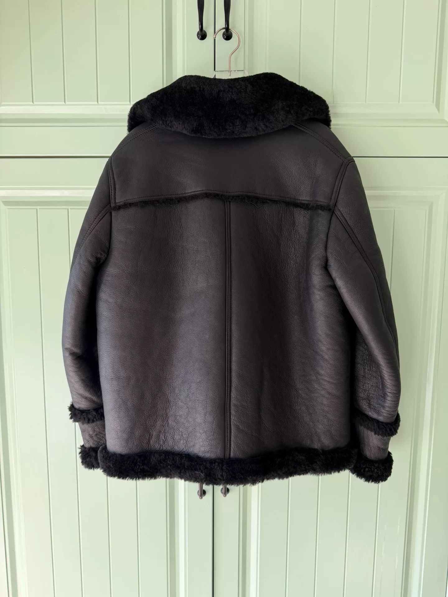 Coach COACH Black Shearling Pilot Jacket Size S / US 4 / IT 40 - 2 Thumbnail