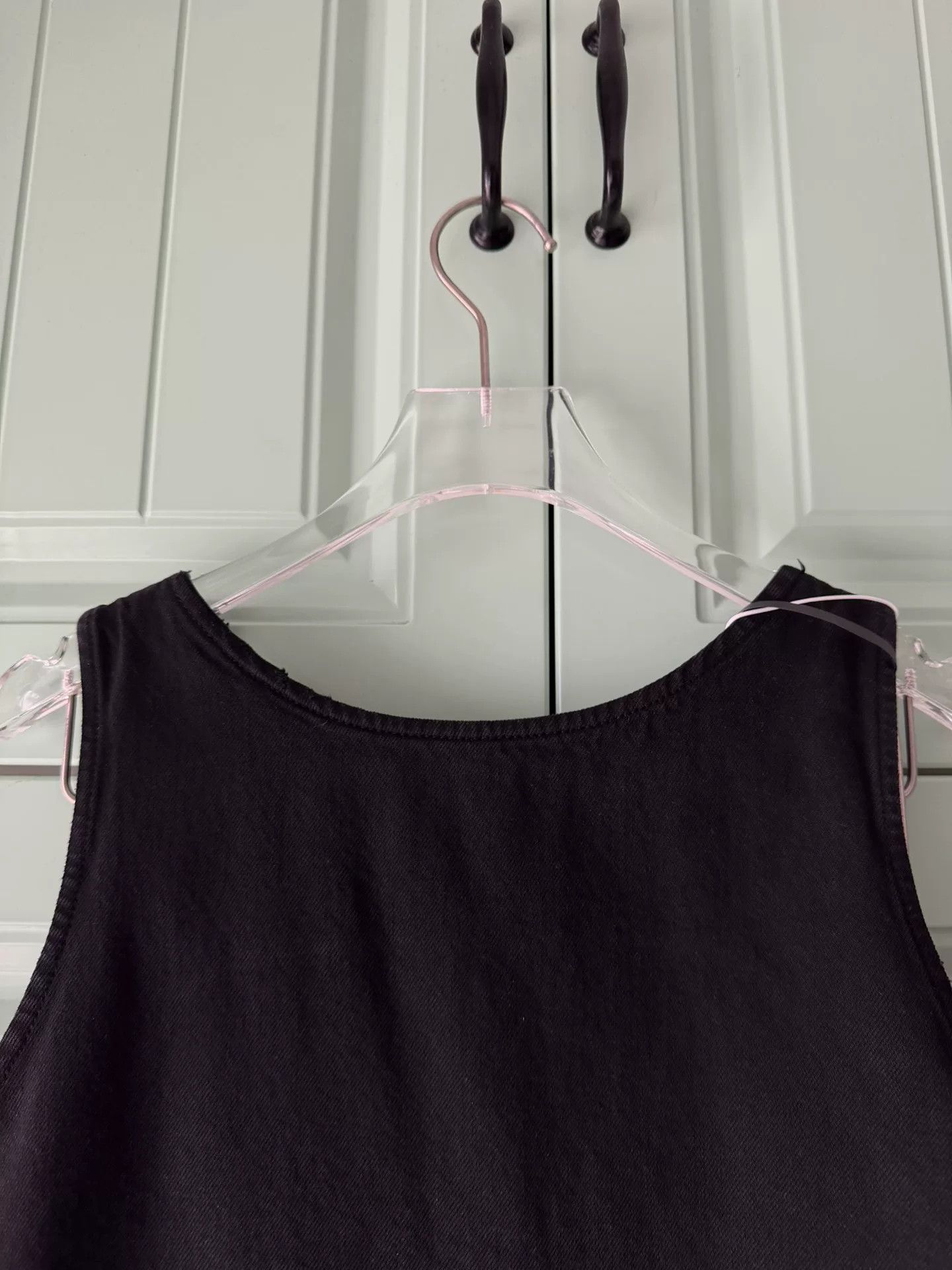 Prada Prada Black Denim Camisole Dress Size S / US 4 / IT 40 - 9 Thumbnail