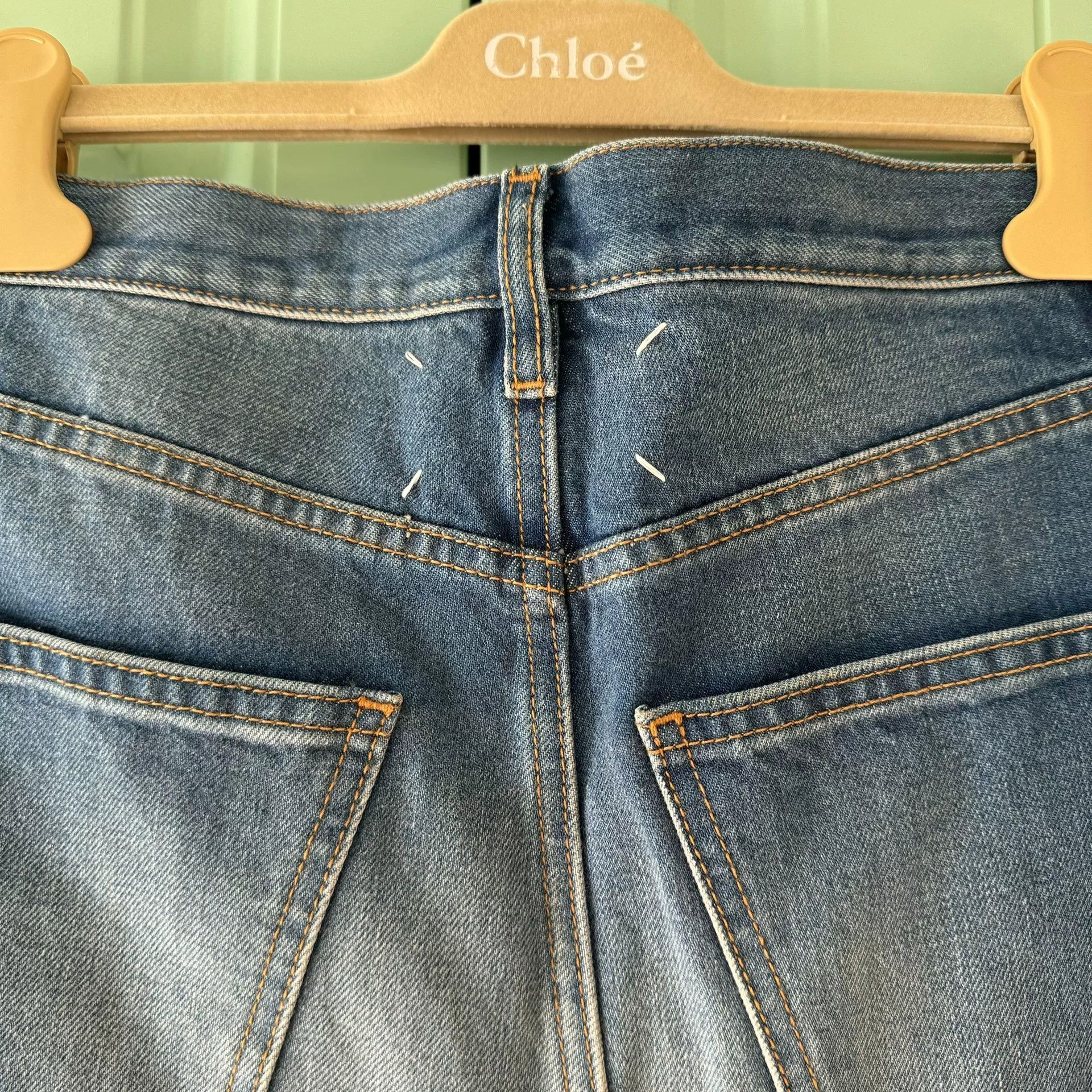 Maison Margiela Maison Margiela FW21 Two-Tone Denim Skirt Size 36" / US 14 / IT 50 - 8 Thumbnail
